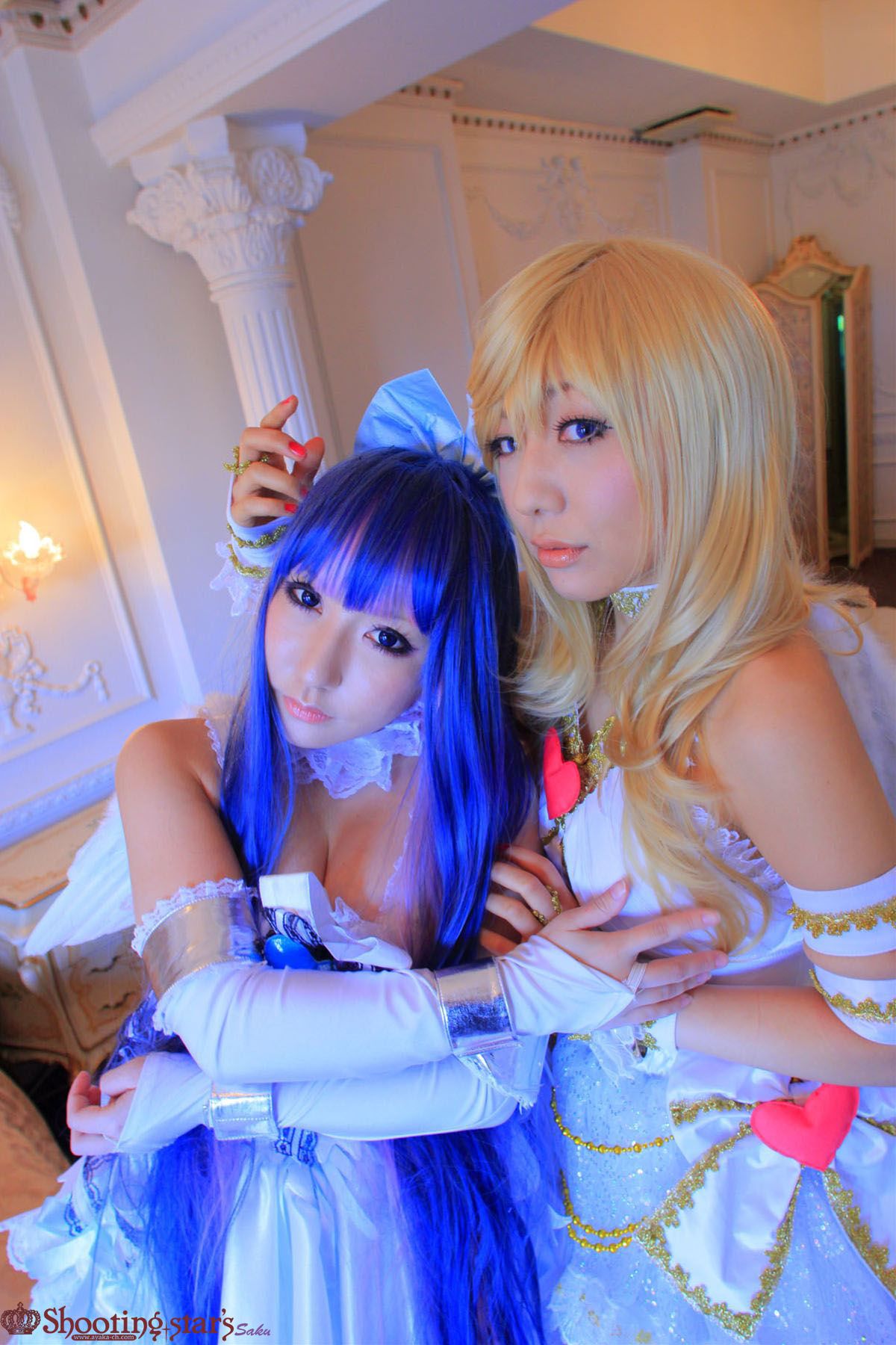 绫香サク (Saku サク Saku Ayaka) &Hanamura Saki(花邑沙希)《Panty & Stocking with Garterbelt》 [Shooting Star s]