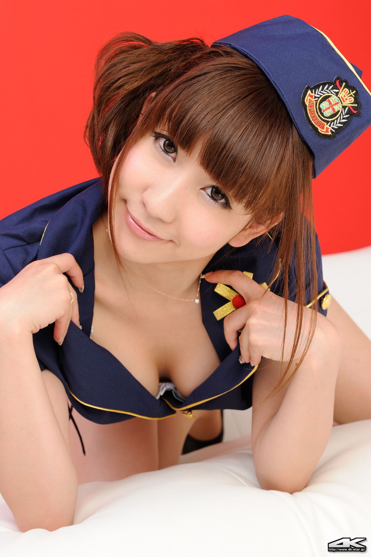 [4K-STAR] NO.00028 秋葉ちひろ Mini Skirt Police 女警制服 