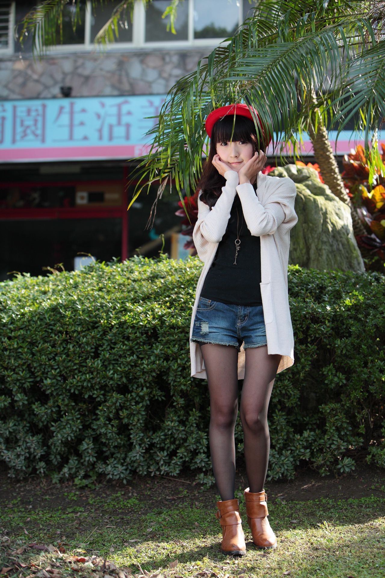 台湾萝莉正妹模特綠豆《小清新唯美外拍》