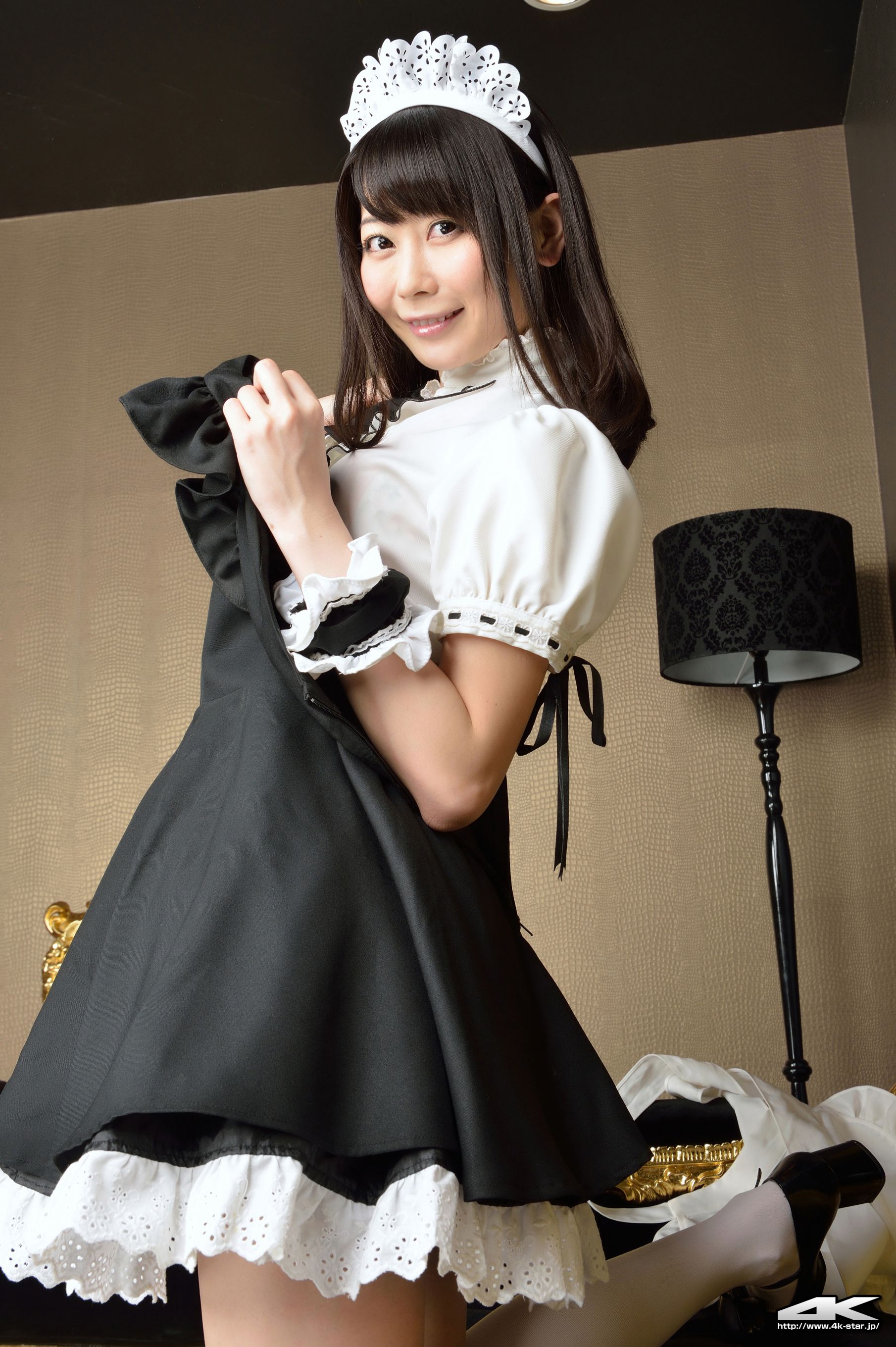 [4K-STAR] NO.00184 桜のどか Maid Costume 白丝女仆 