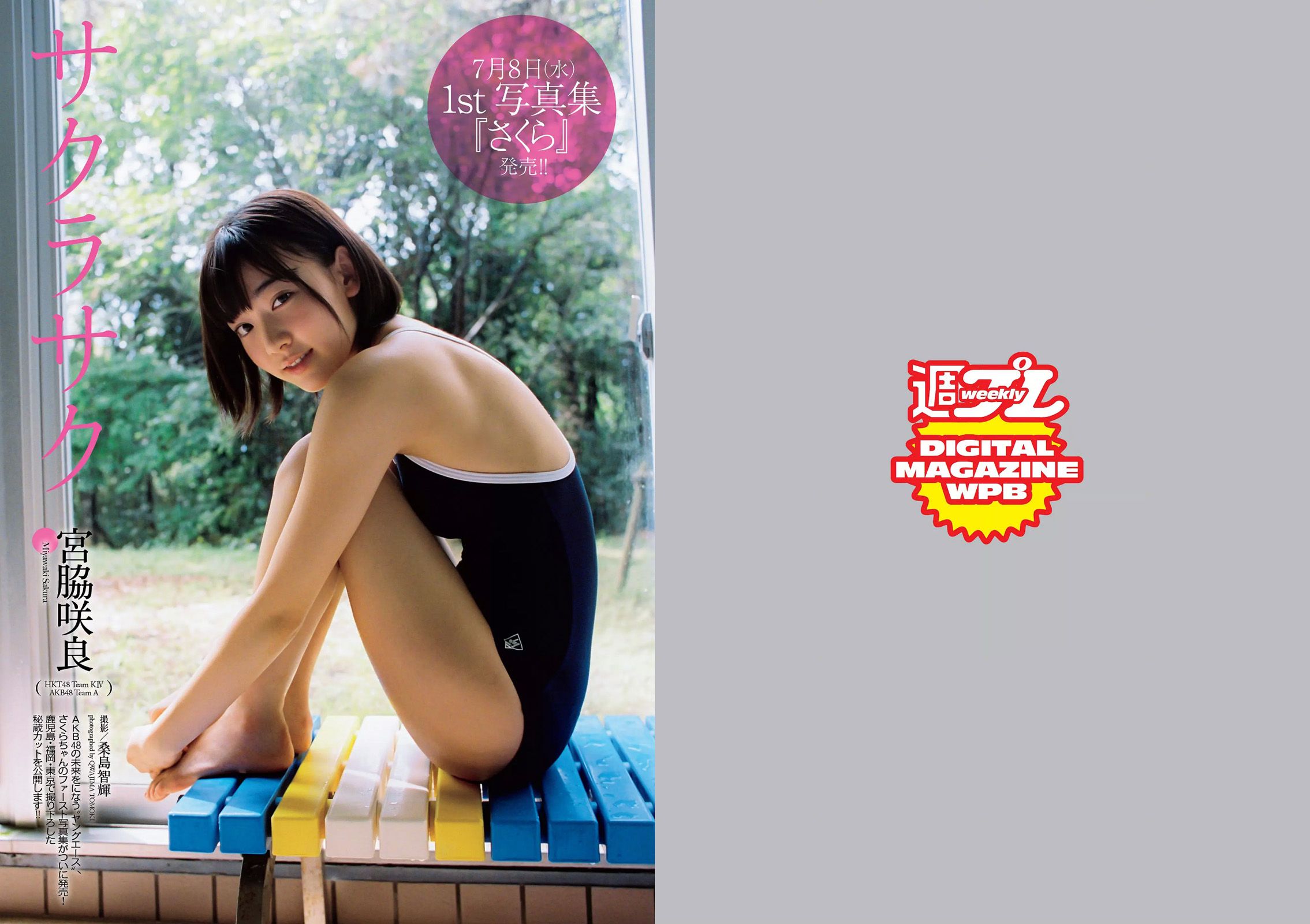 宮脇咲良 大川藍 寺田安裕香 AKB48 松嶋えいみ [Weekly Playboy] 2015年No.29 写真杂志