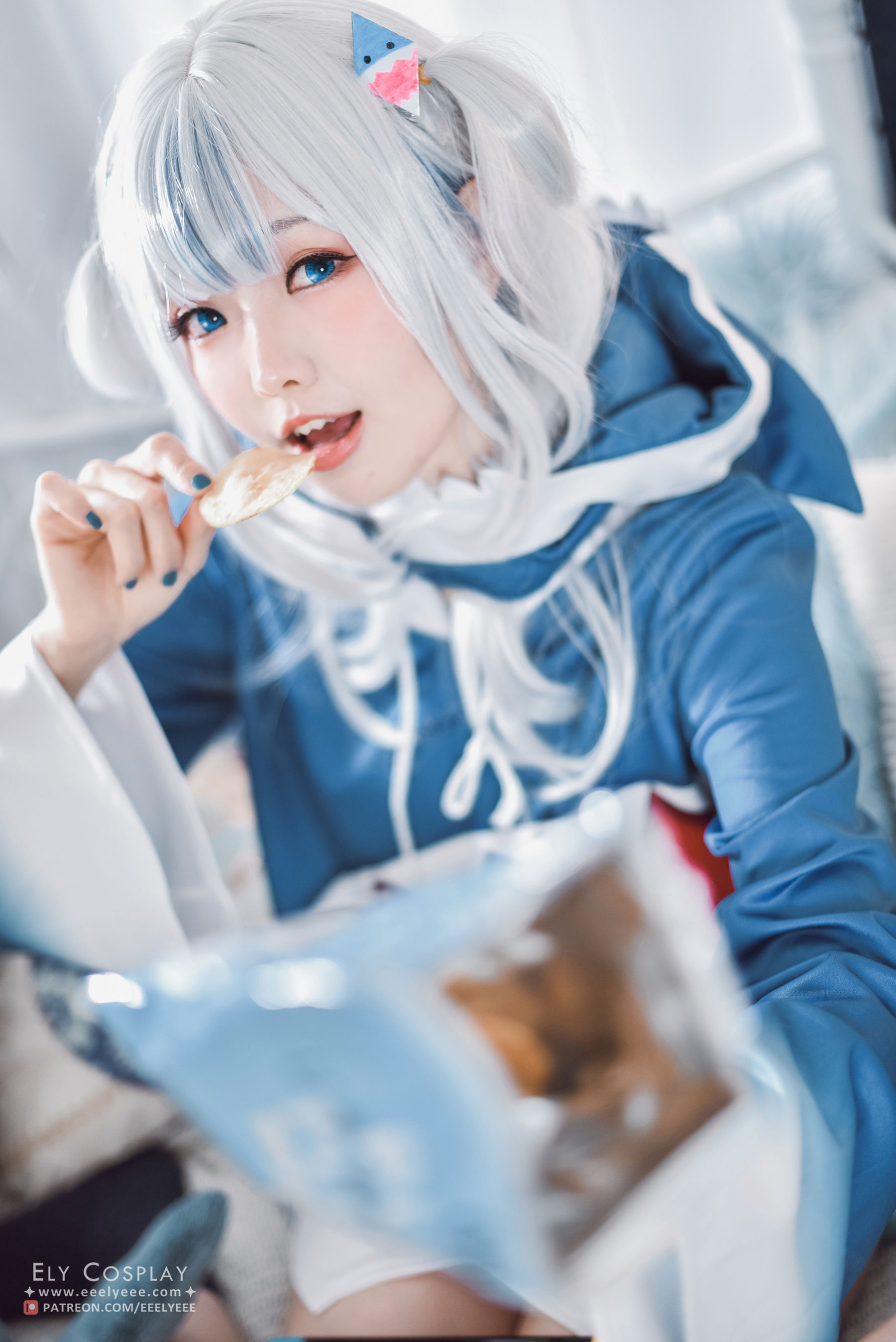 [福利COS] Ely_eee(ElyEE子) - 噶呜・古拉(小鲨鲨)