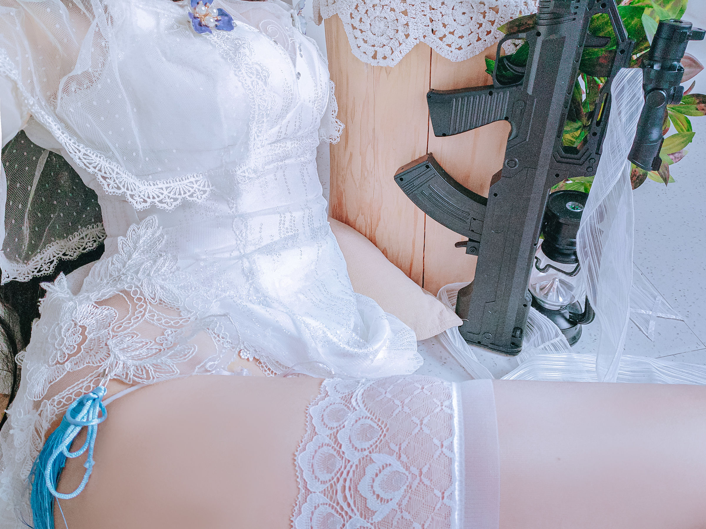 [福利COS] Cosplay日奈娇 - 95式婚纱