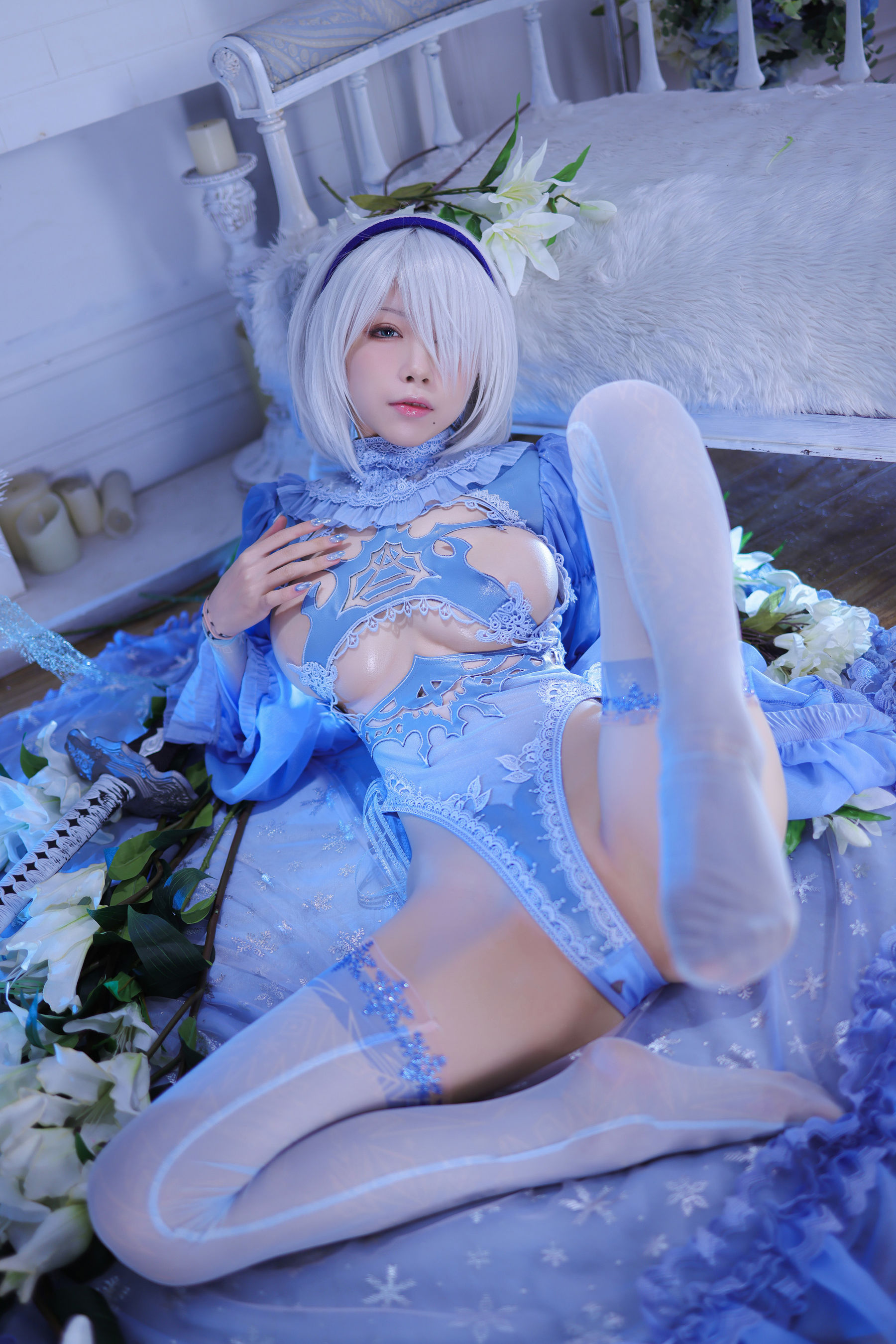 [网红COS] 动漫博主水淼aqua - 冰雪2B-1