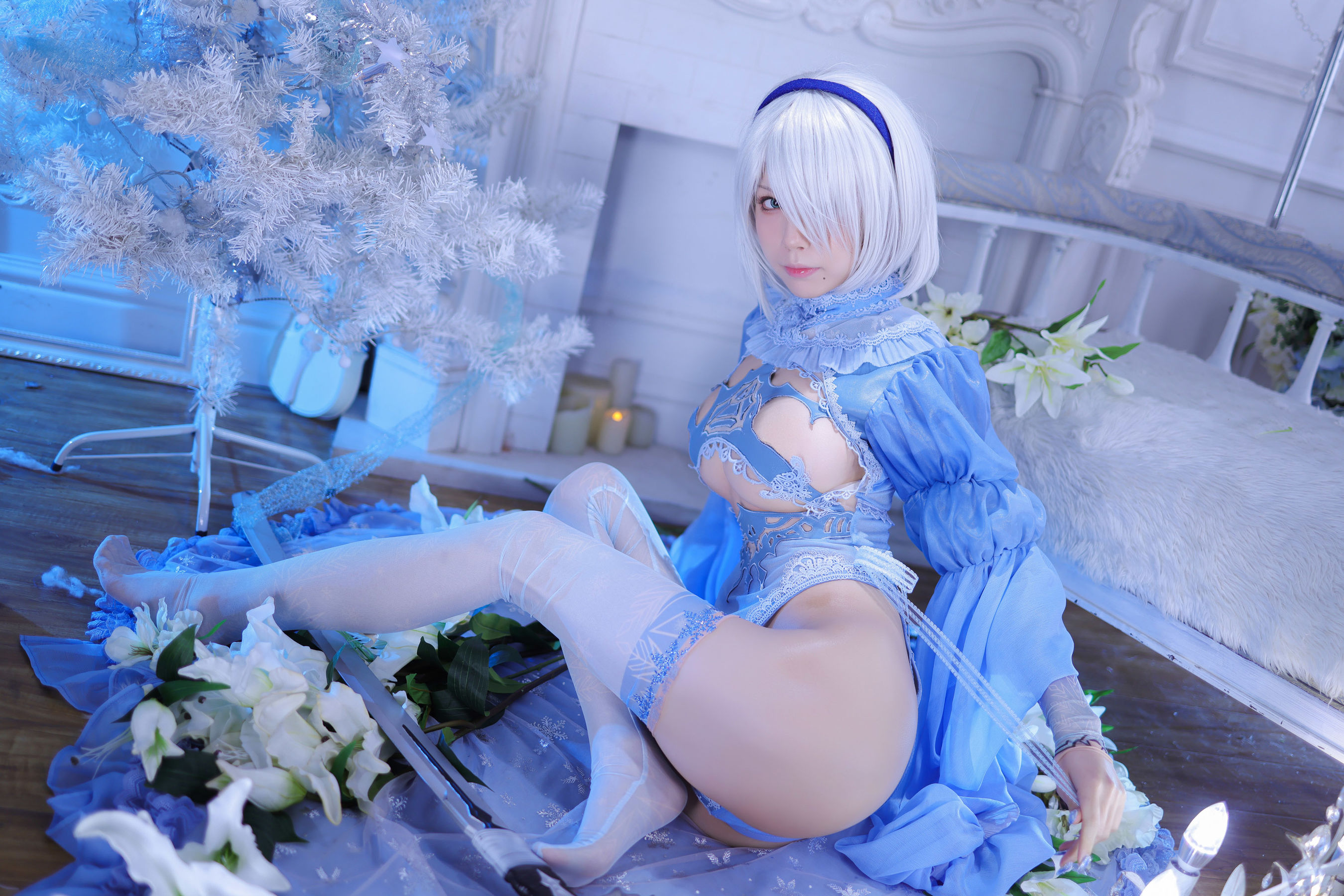 [网红COS] 动漫博主水淼aqua - 冰雪2B-1