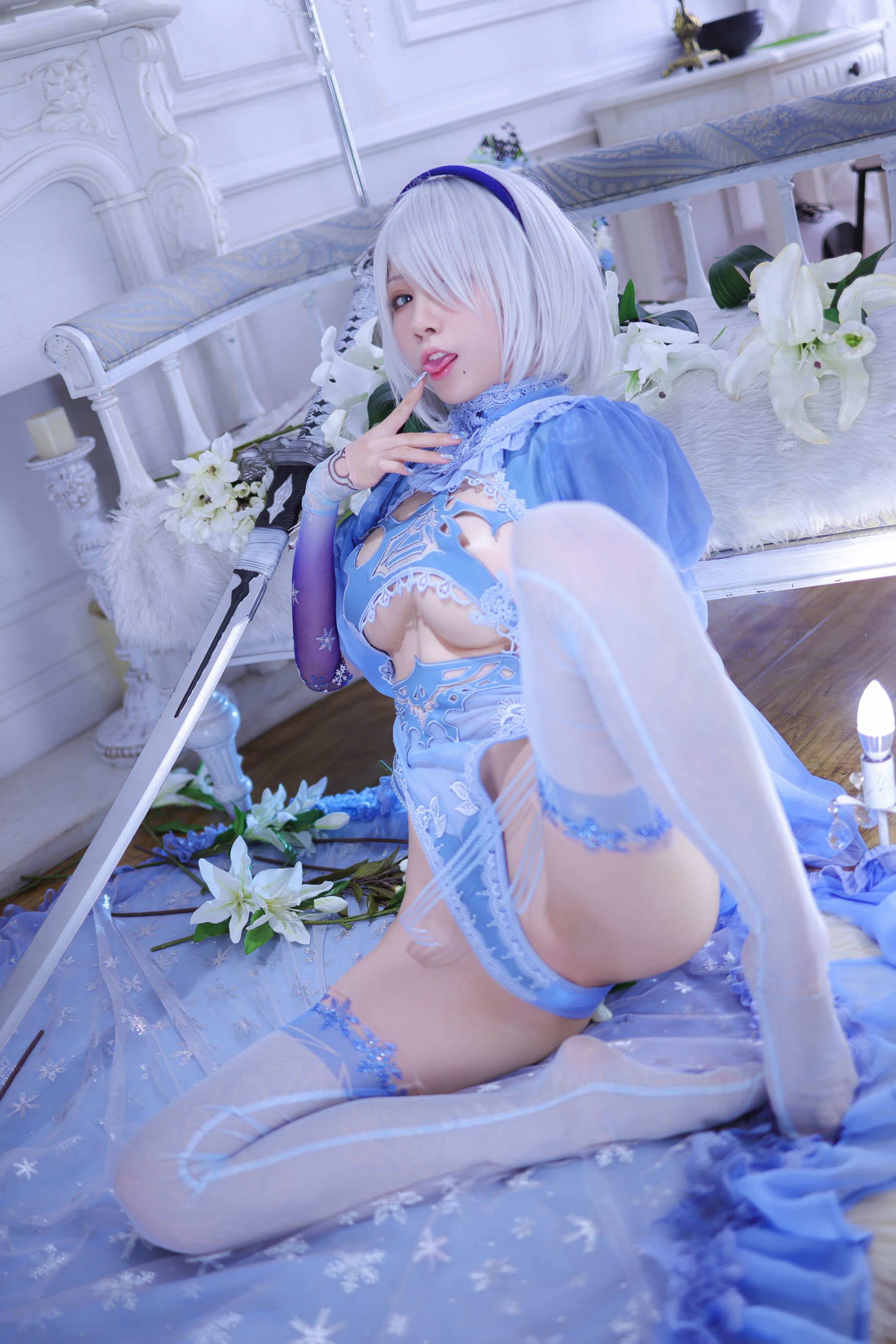 [网红COS] 动漫博主水淼aqua - 冰雪2B-1