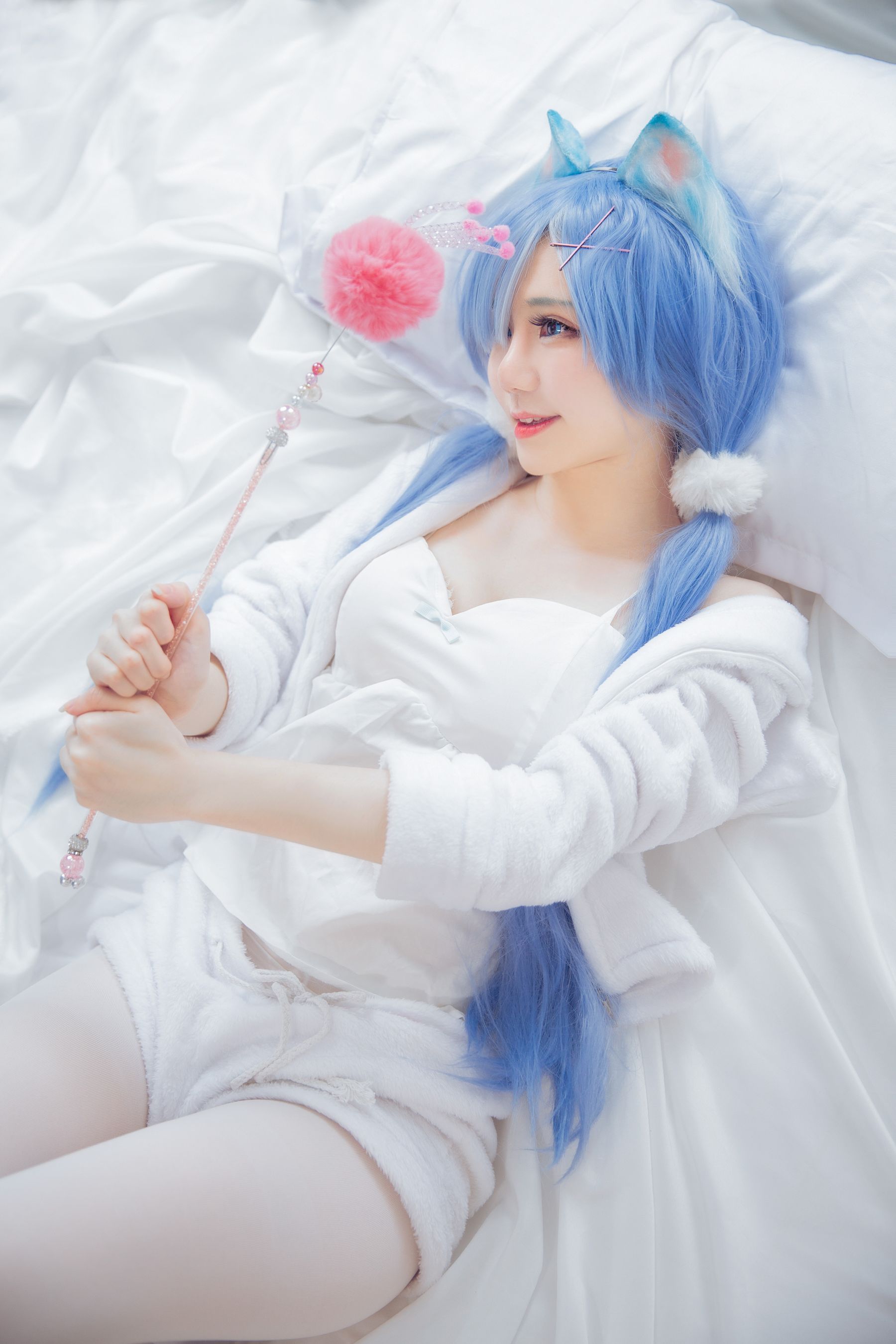 [网红COS] Sally Dorasnow - Rem White Kitty