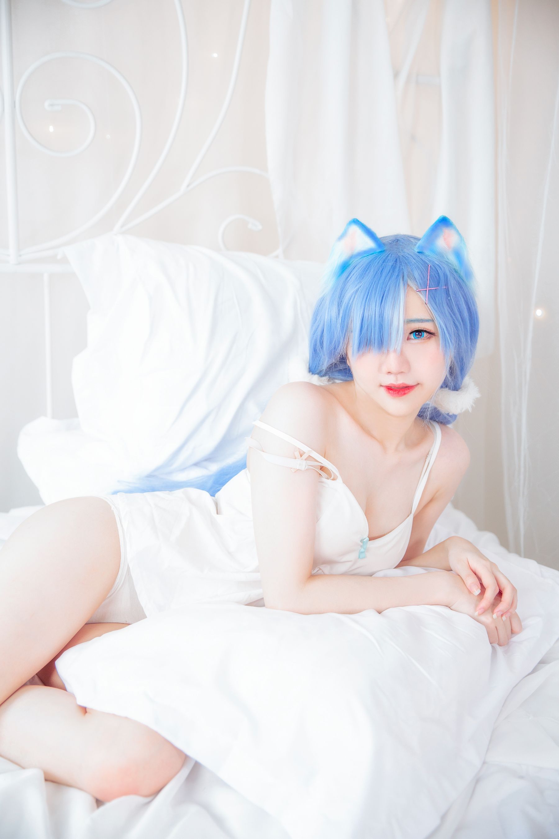 [网红COS] Sally Dorasnow - Rem White Kitty