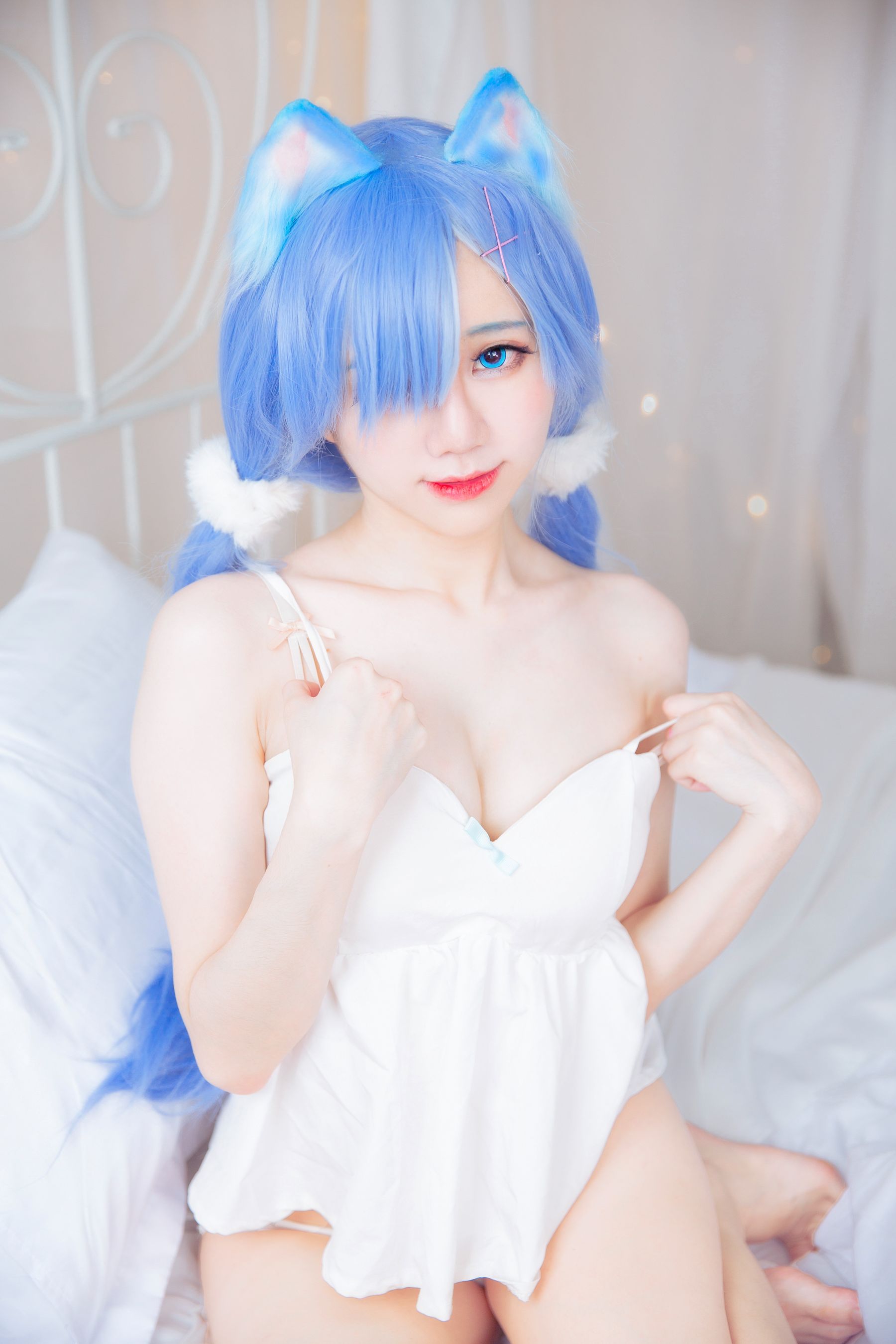 [网红COS] Sally Dorasnow - Rem White Kitty