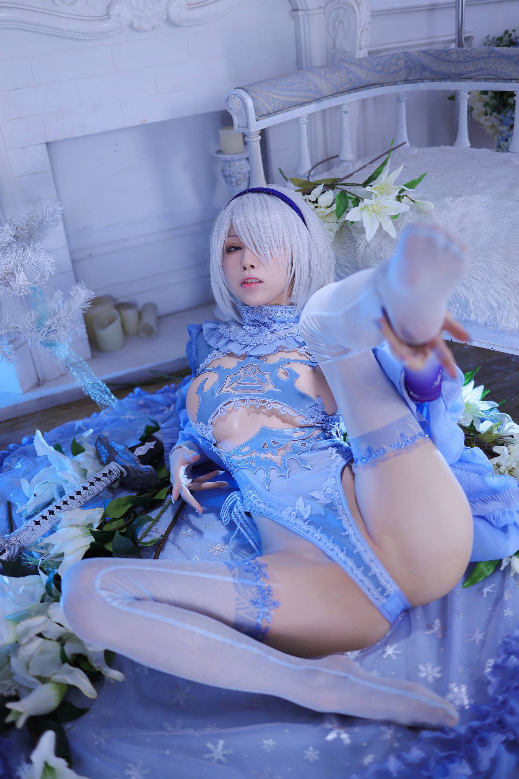 [网红COS] 动漫博主水淼aqua - 冰雪2B-1