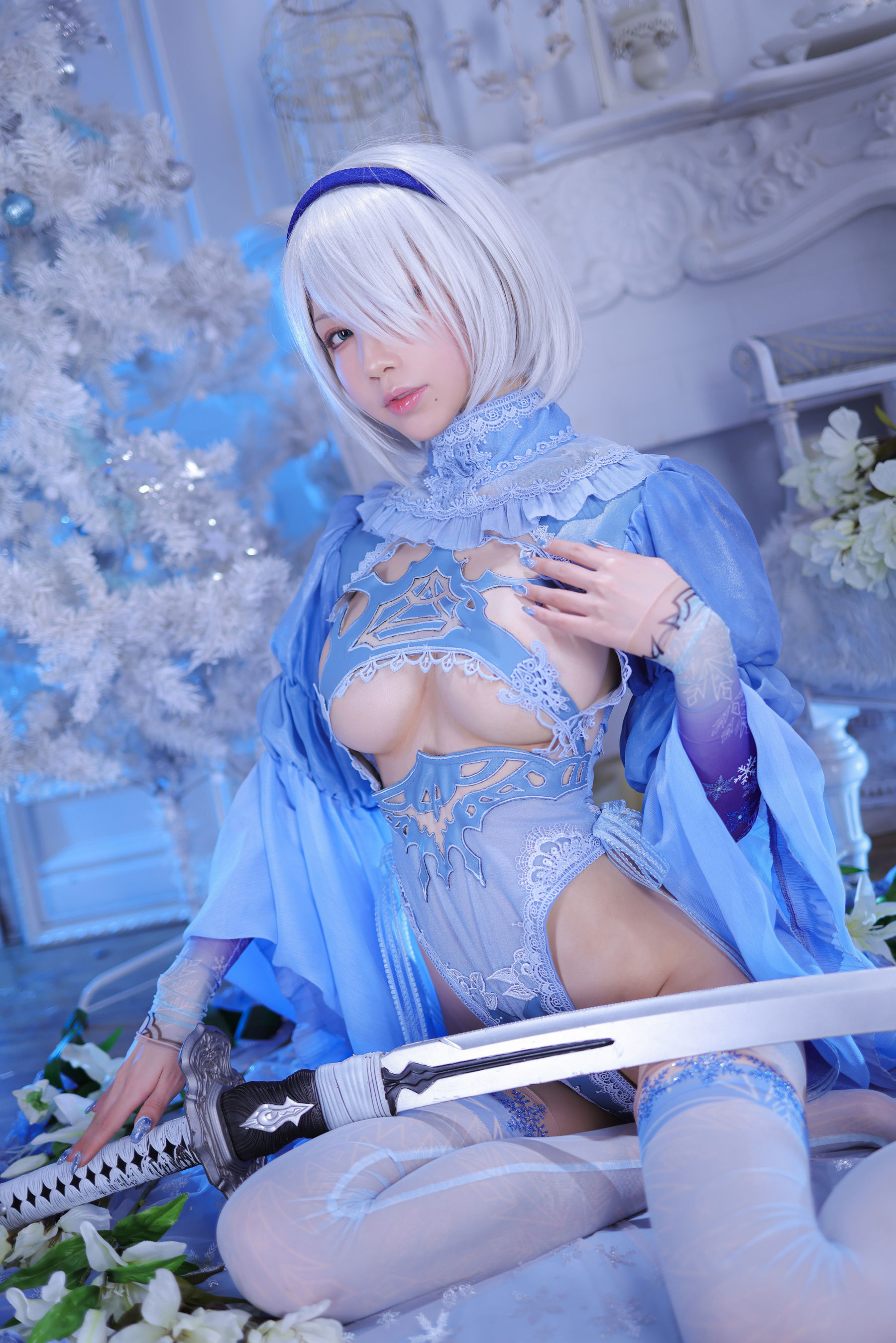 [网红COS] 动漫博主水淼aqua - 冰雪2B-1