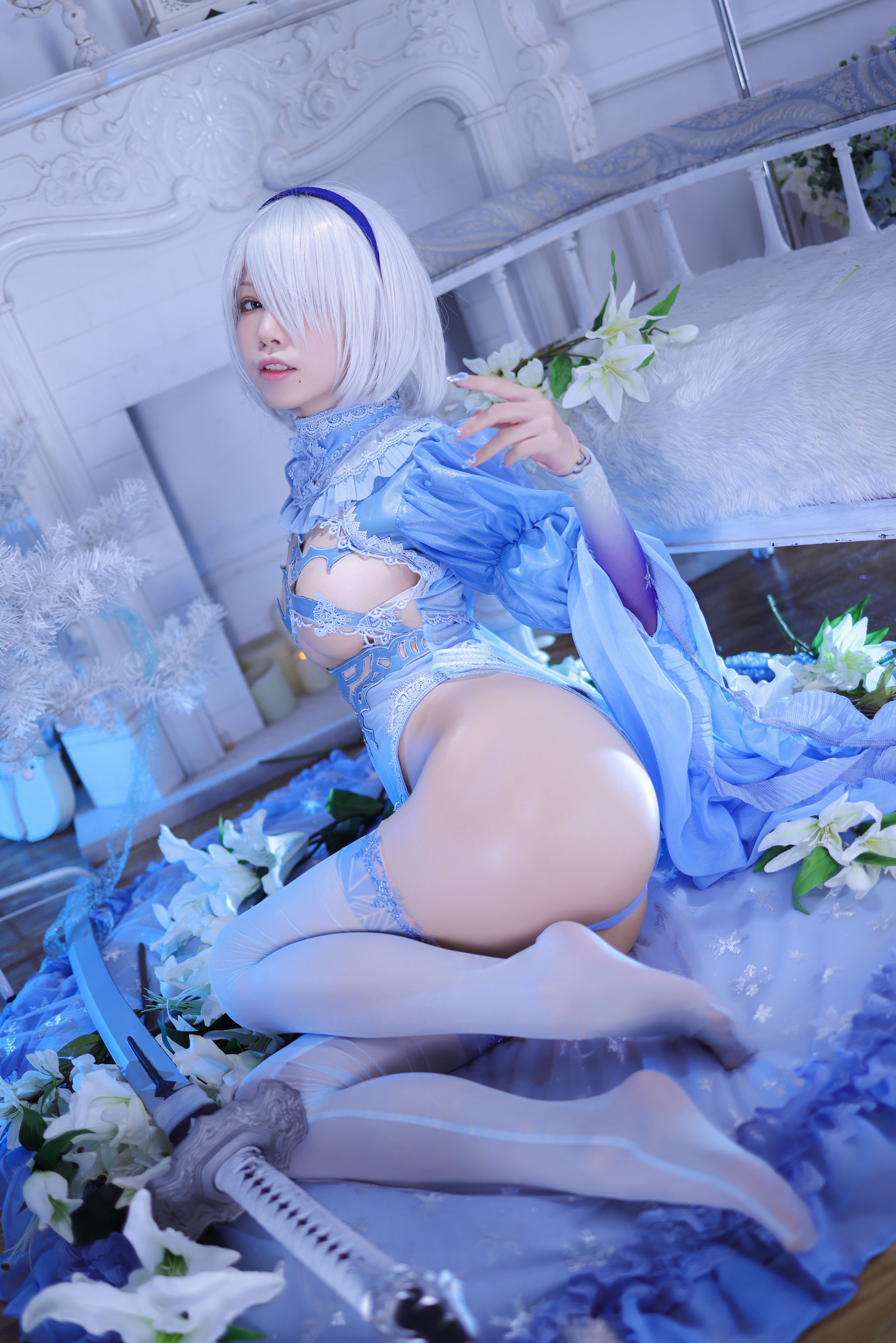 [网红COS] 动漫博主水淼aqua - 冰雪2B-1