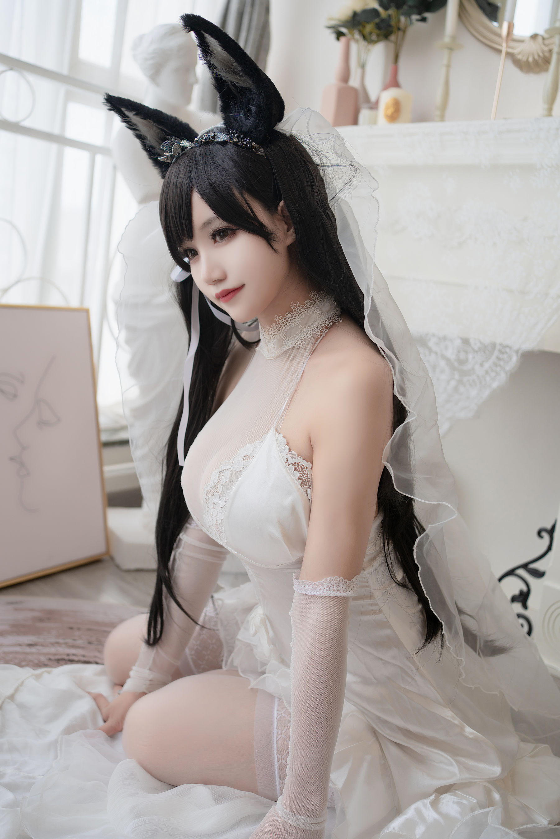 [福利COS] 动漫博主小仓千代w - 爱宕婚纱