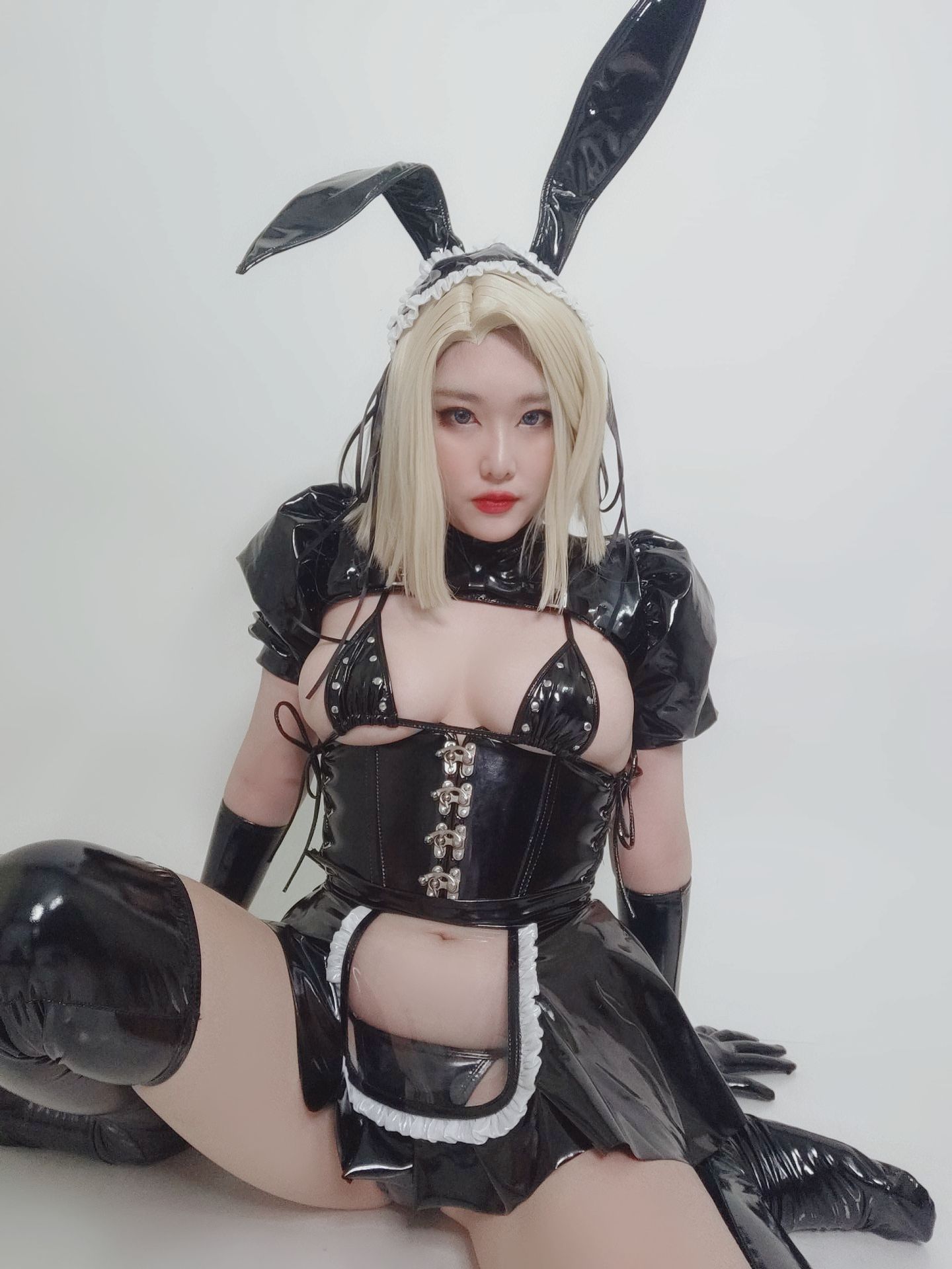 [福利COS] Sunnyvier - android 18 latex maid