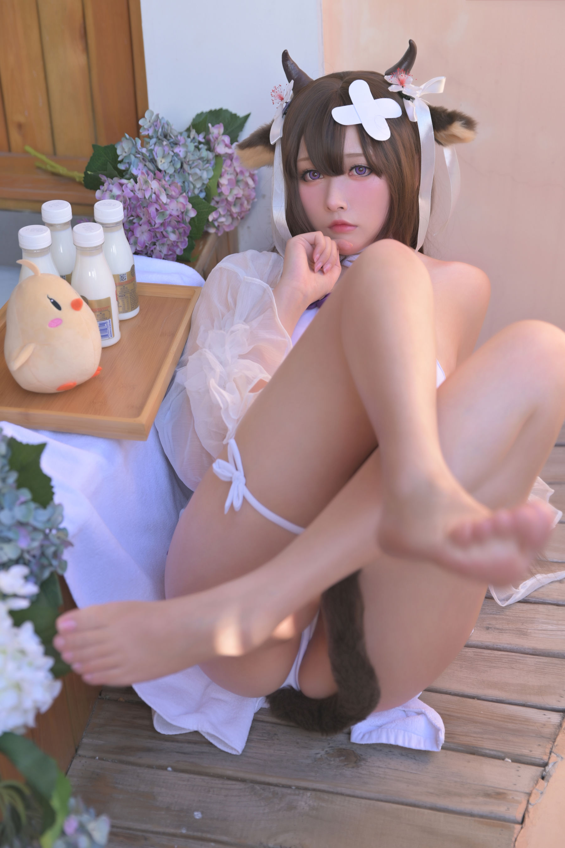 [福利COS] 高颜值coser念念_D - 斯卡哈牛牛女仆