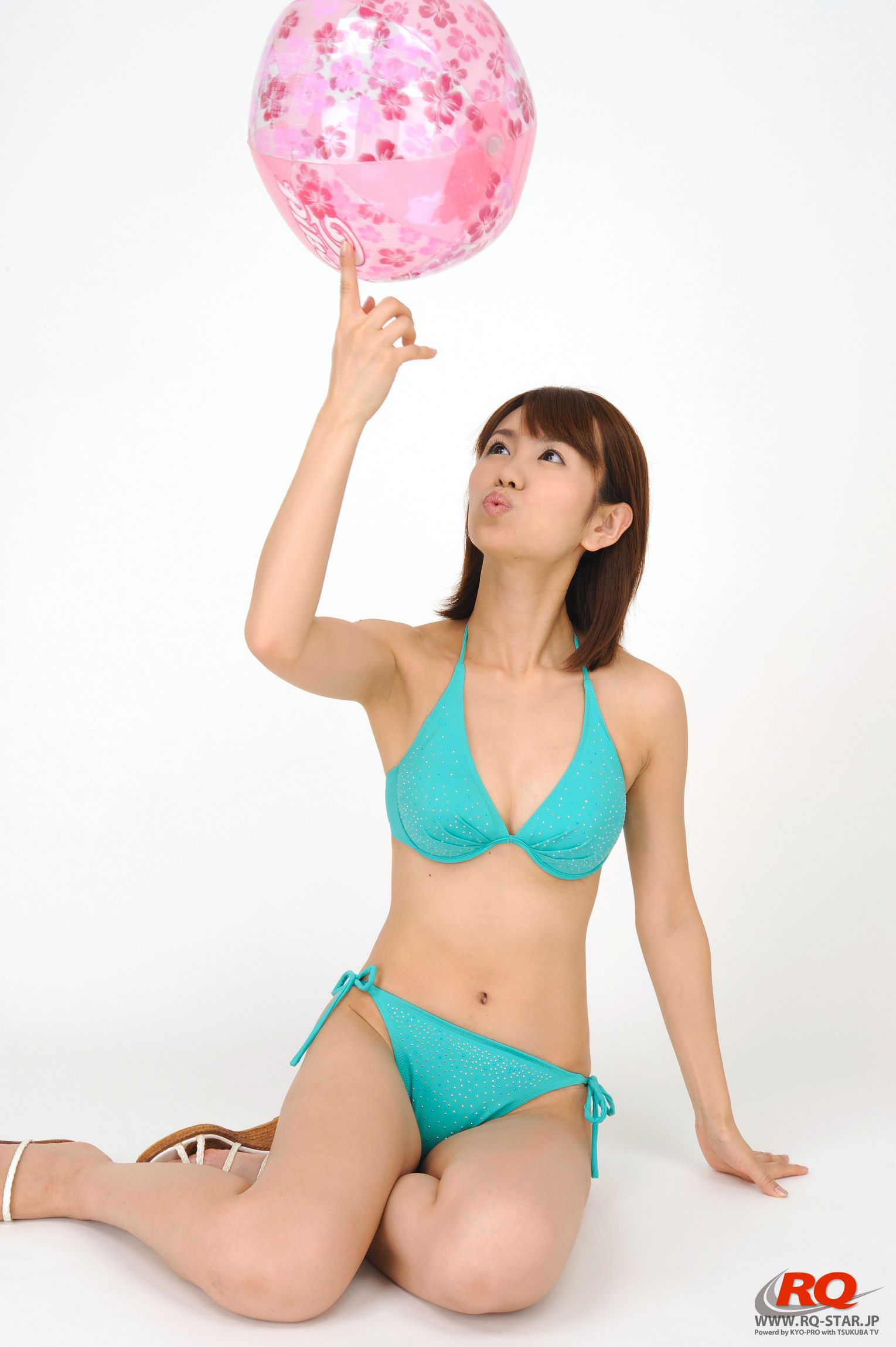 [RQ-STAR] NO.00059 黒沢琴美 Swim Suits – Green 写真