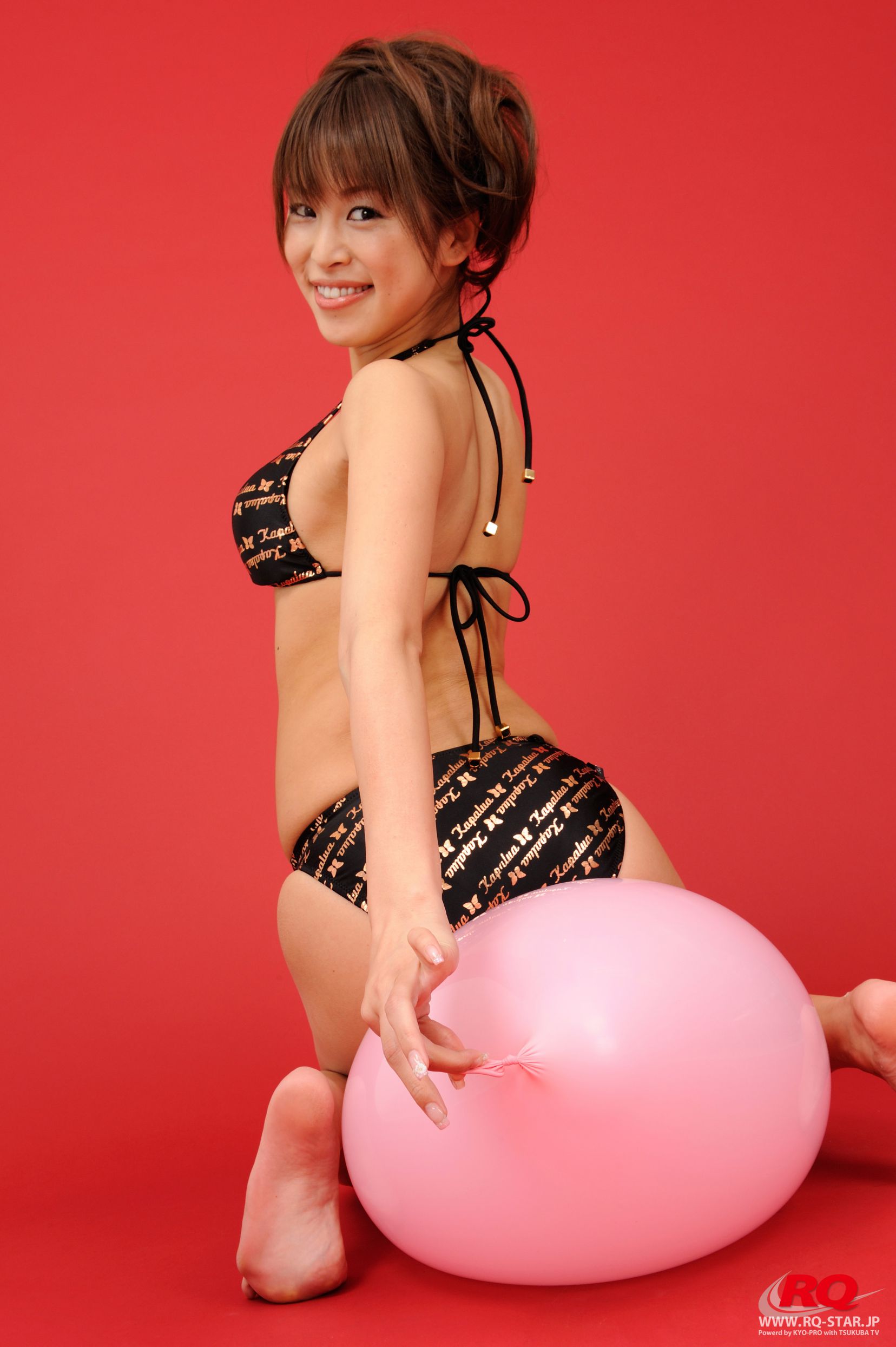 [RQ-STAR写真] NO.00021 Umi Kurihara 栗原海 Swim Suits – Black 