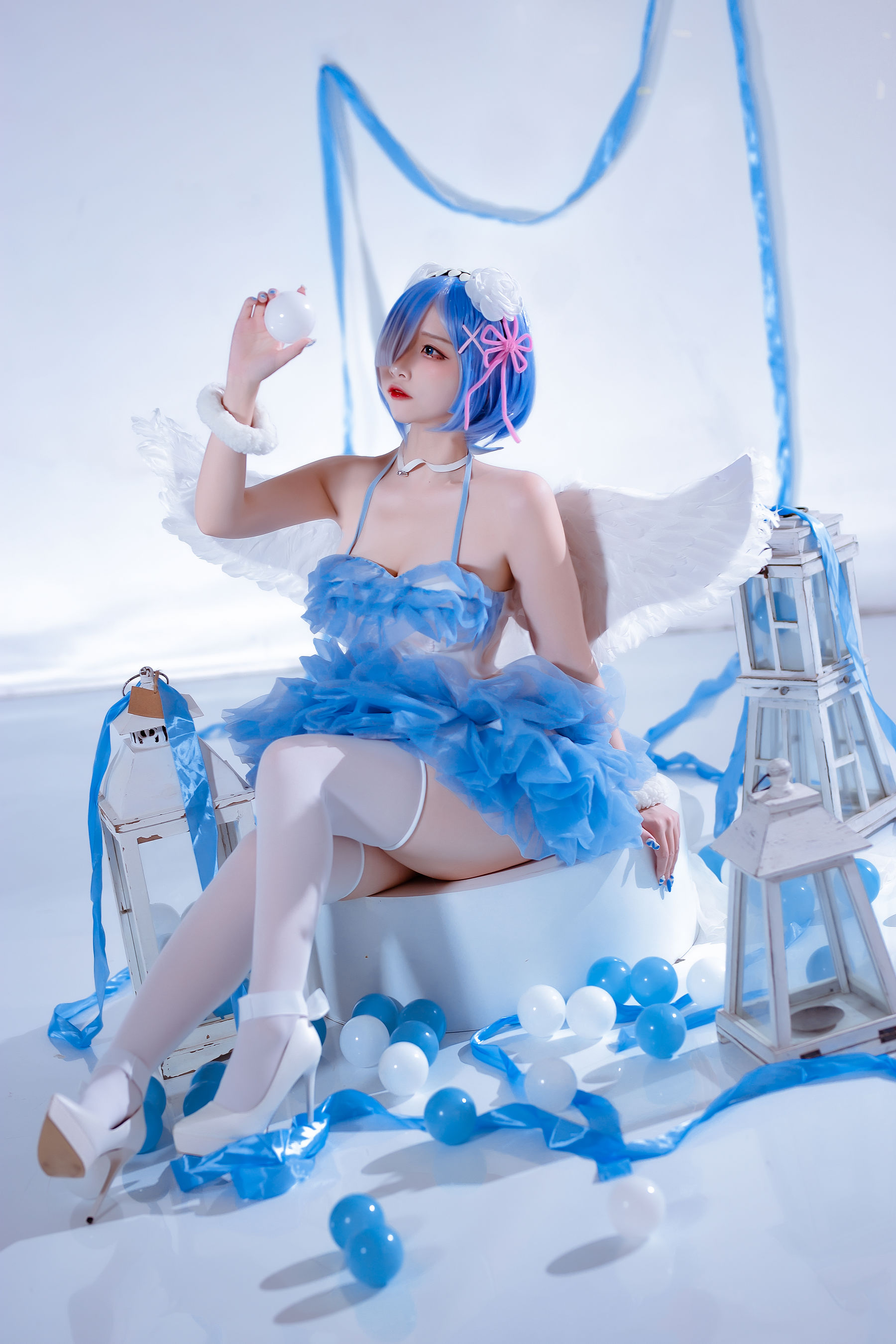 [福利COS] 人气Coser二佐Nisa - 蕾姆天使