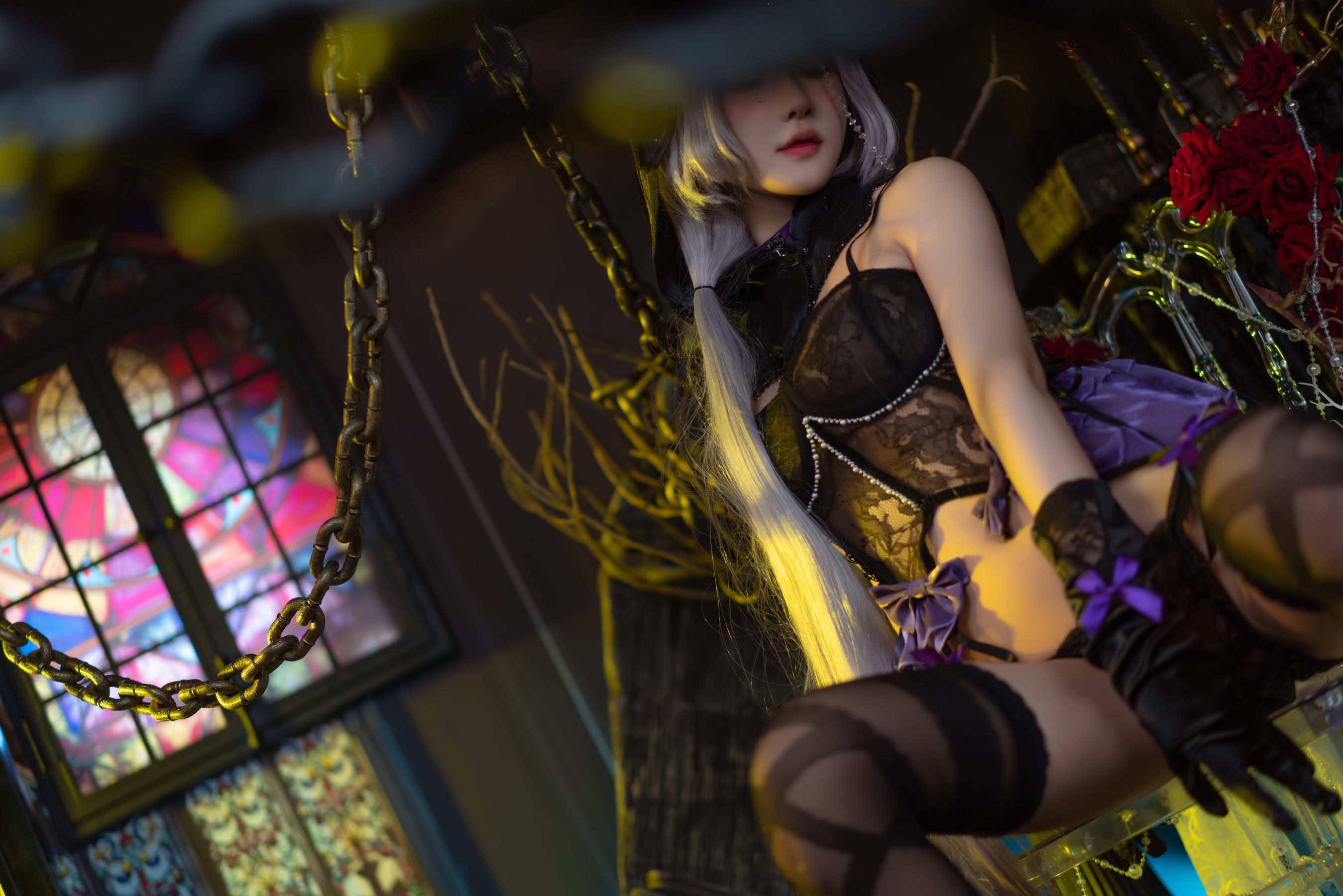 [福利COS] 动漫博主阿包也是兔娘 - 午夜瞌睡魔女