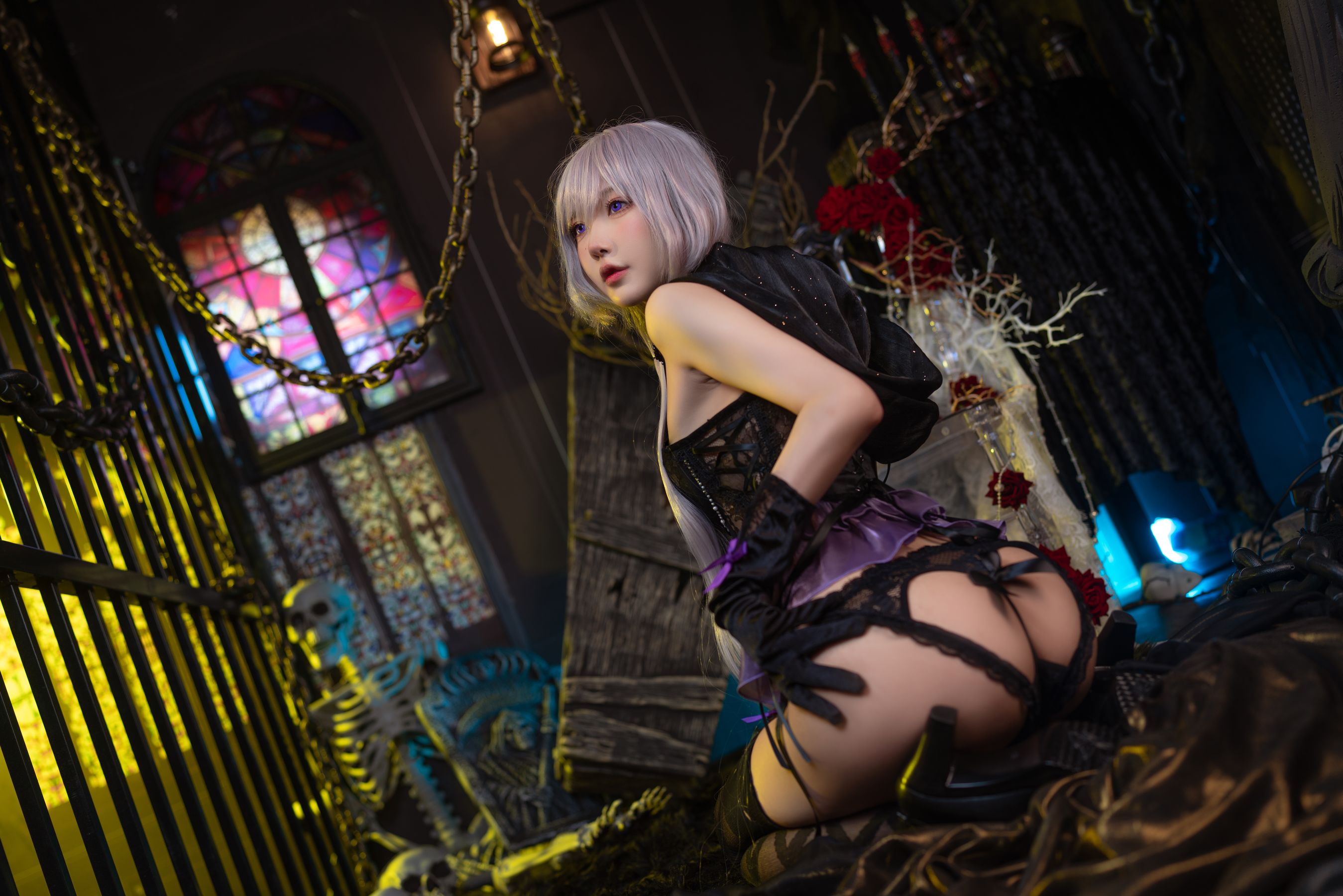 [福利COS] 动漫博主阿包也是兔娘 - 午夜瞌睡魔女