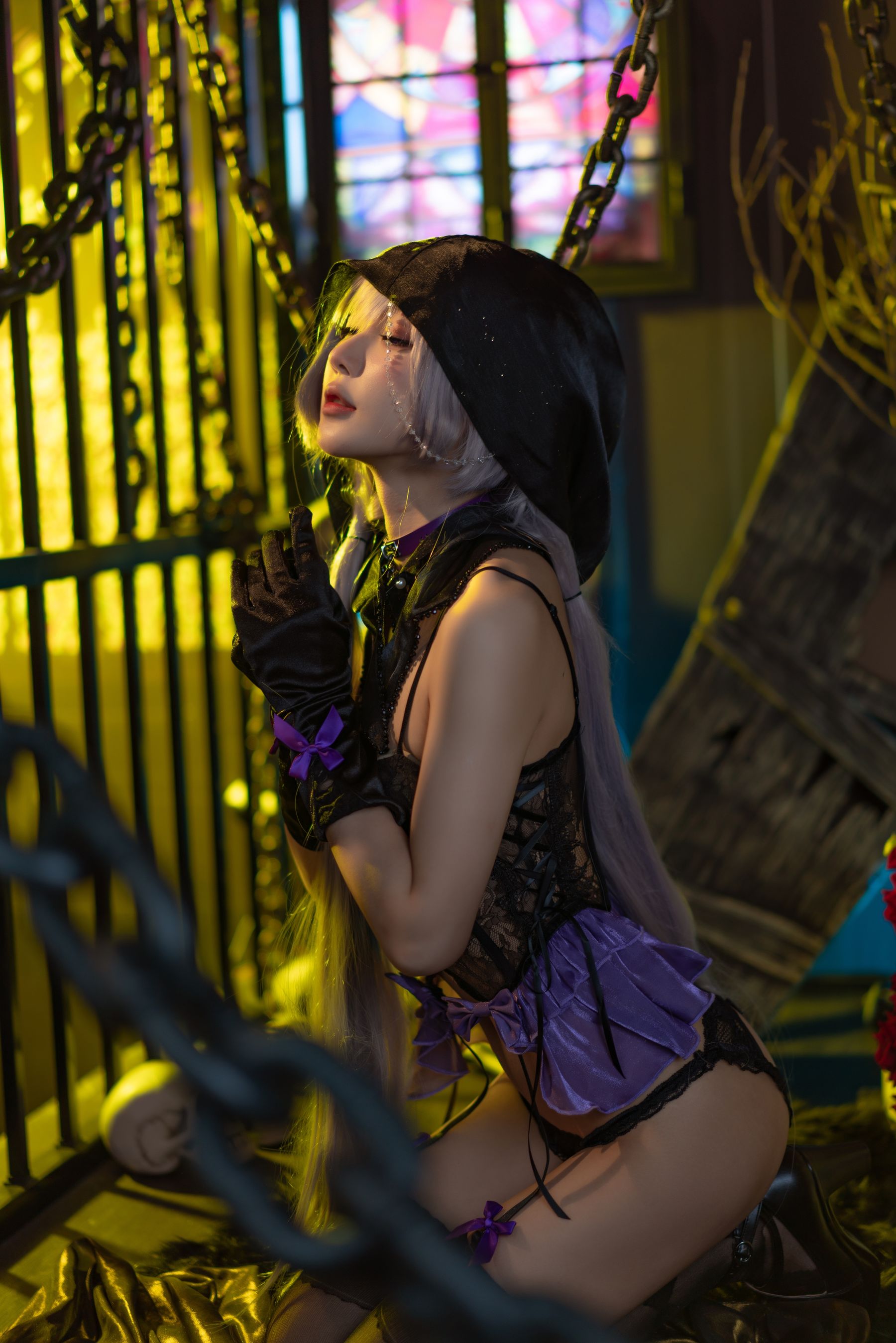 [福利COS] 动漫博主阿包也是兔娘 - 午夜瞌睡魔女
