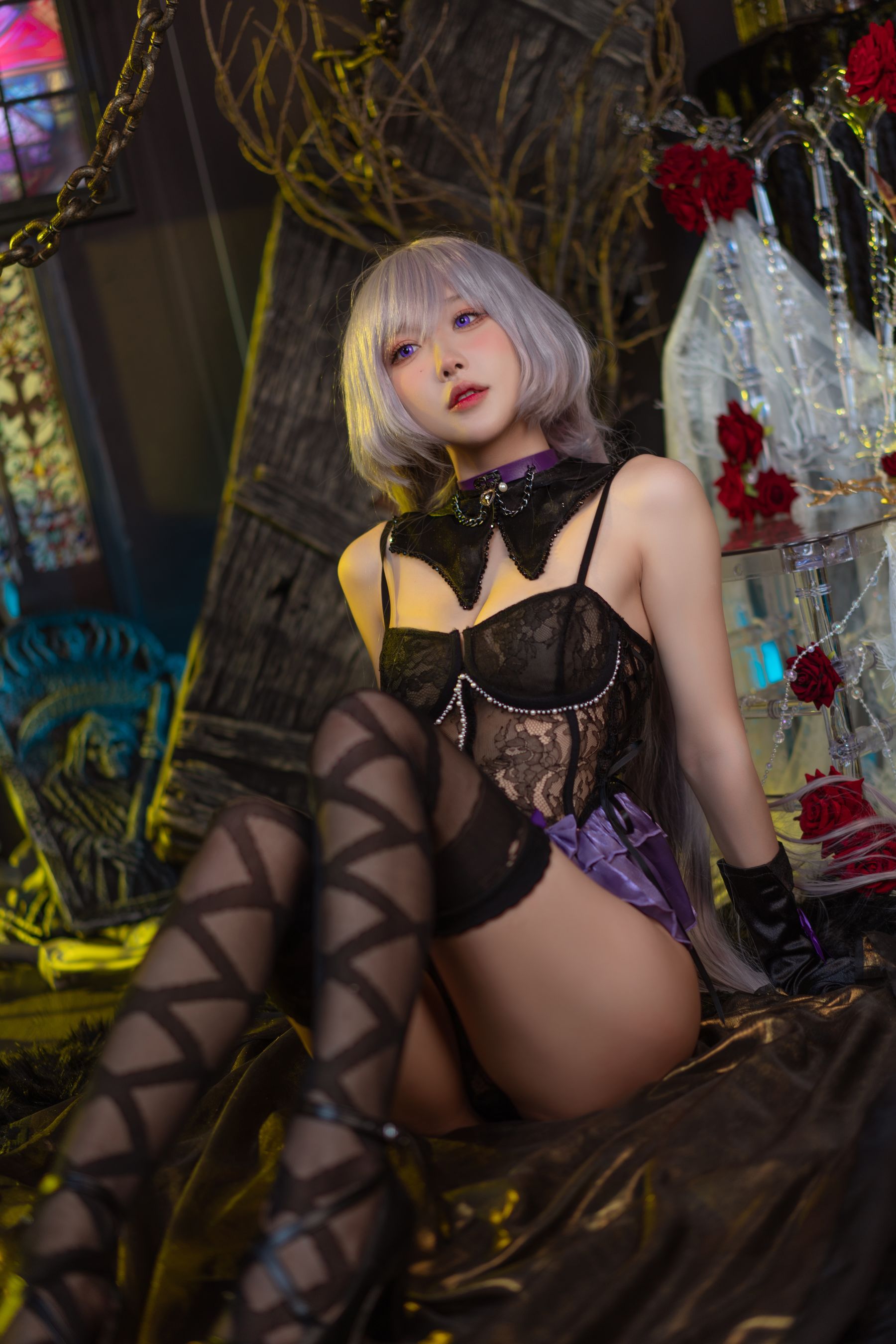 [福利COS] 动漫博主阿包也是兔娘 - 午夜瞌睡魔女