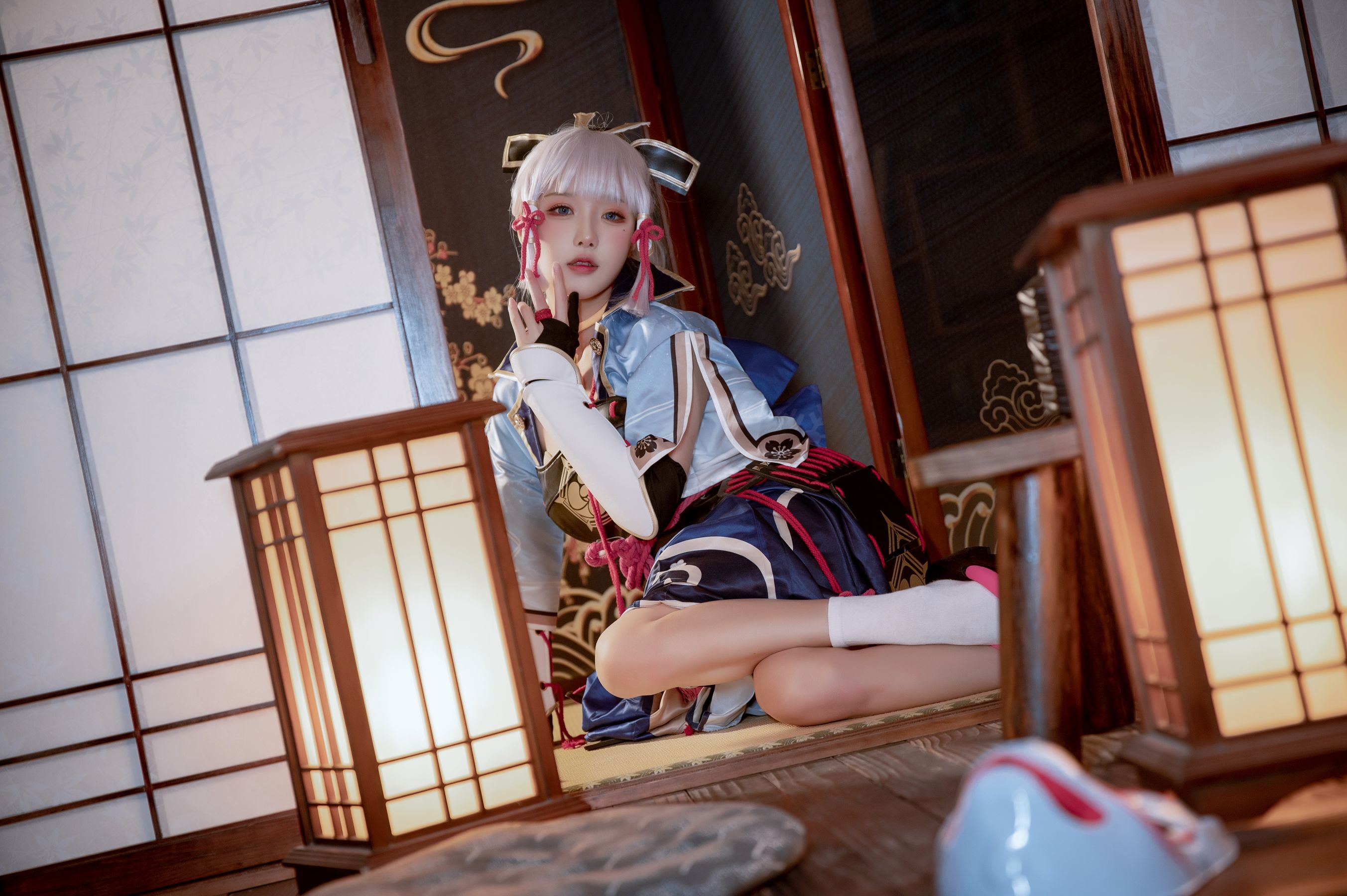 [福利COS] 动漫博主阿包也是兔娘 - 神里凌华