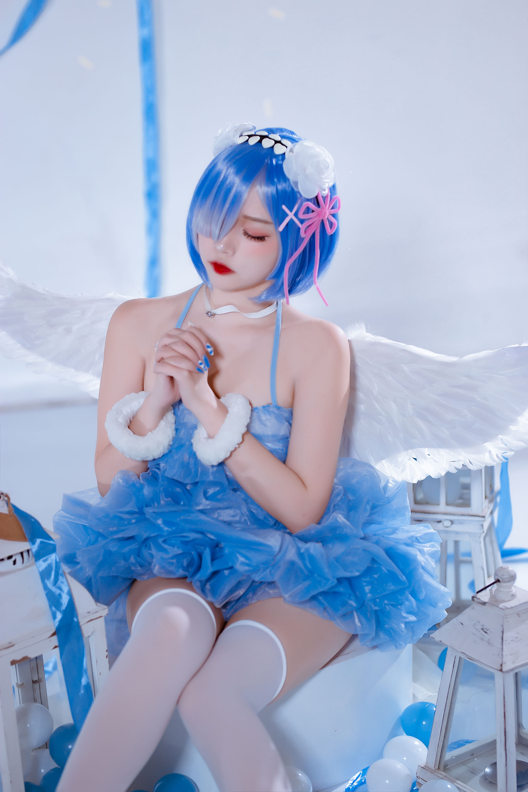 [福利COS] 人气Coser二佐Nisa - 蕾姆天使