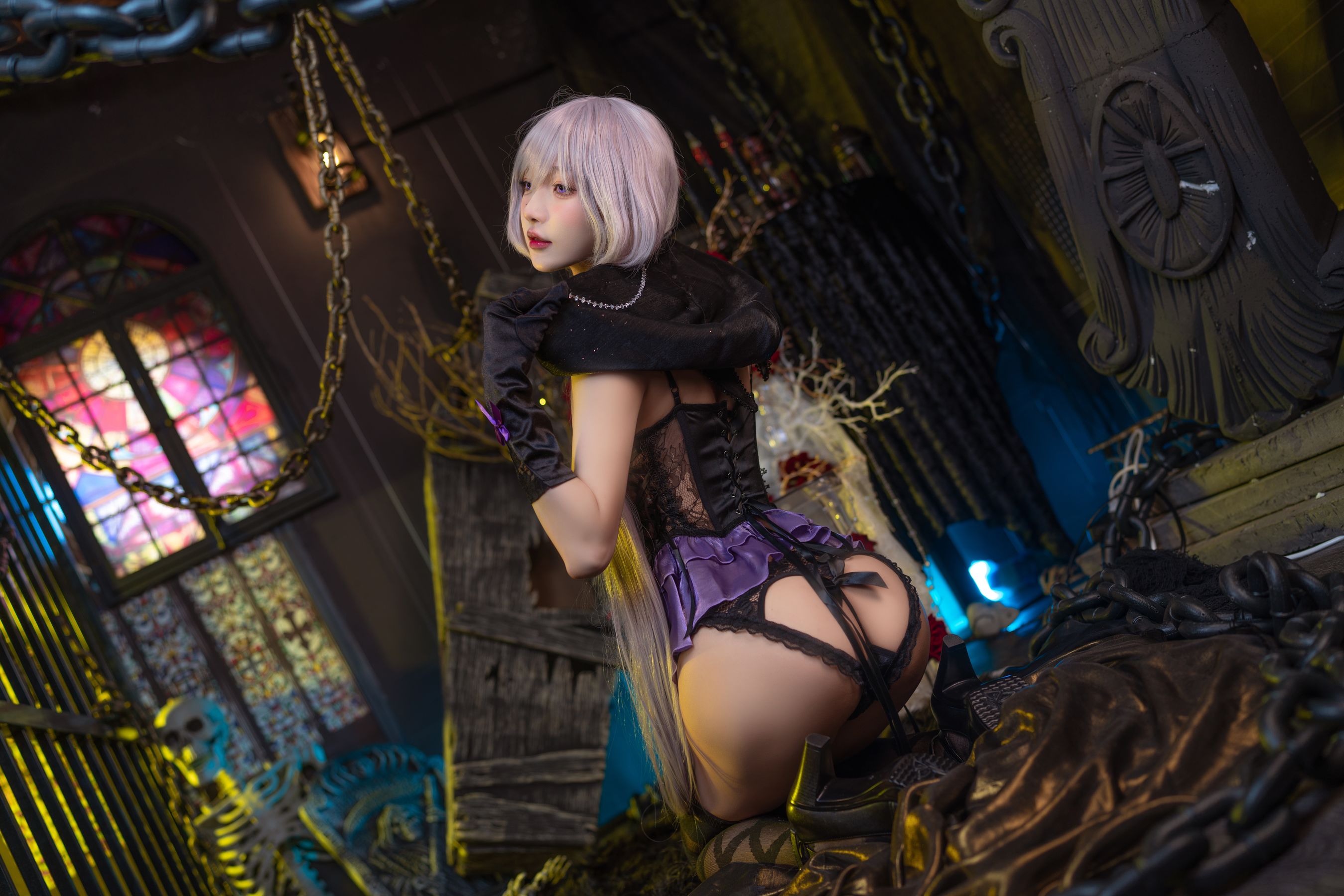 [福利COS] 动漫博主阿包也是兔娘 - 午夜瞌睡魔女