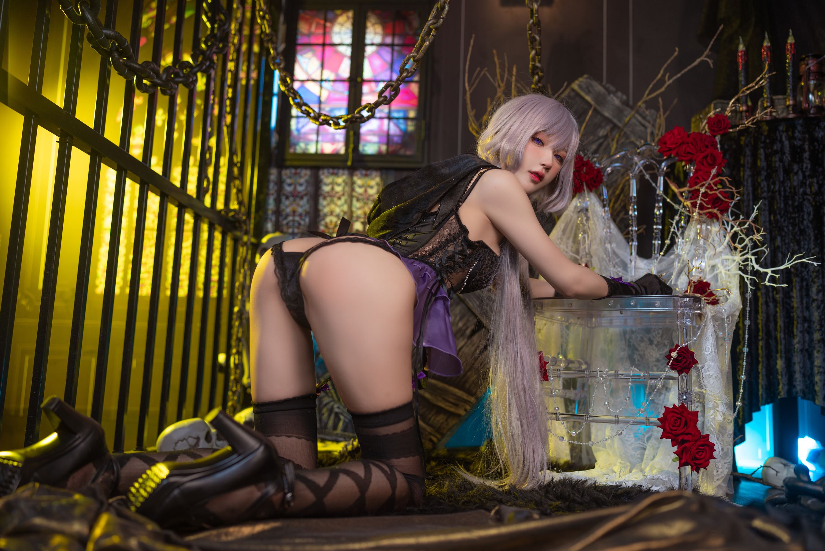 [福利COS] 动漫博主阿包也是兔娘 - 午夜瞌睡魔女