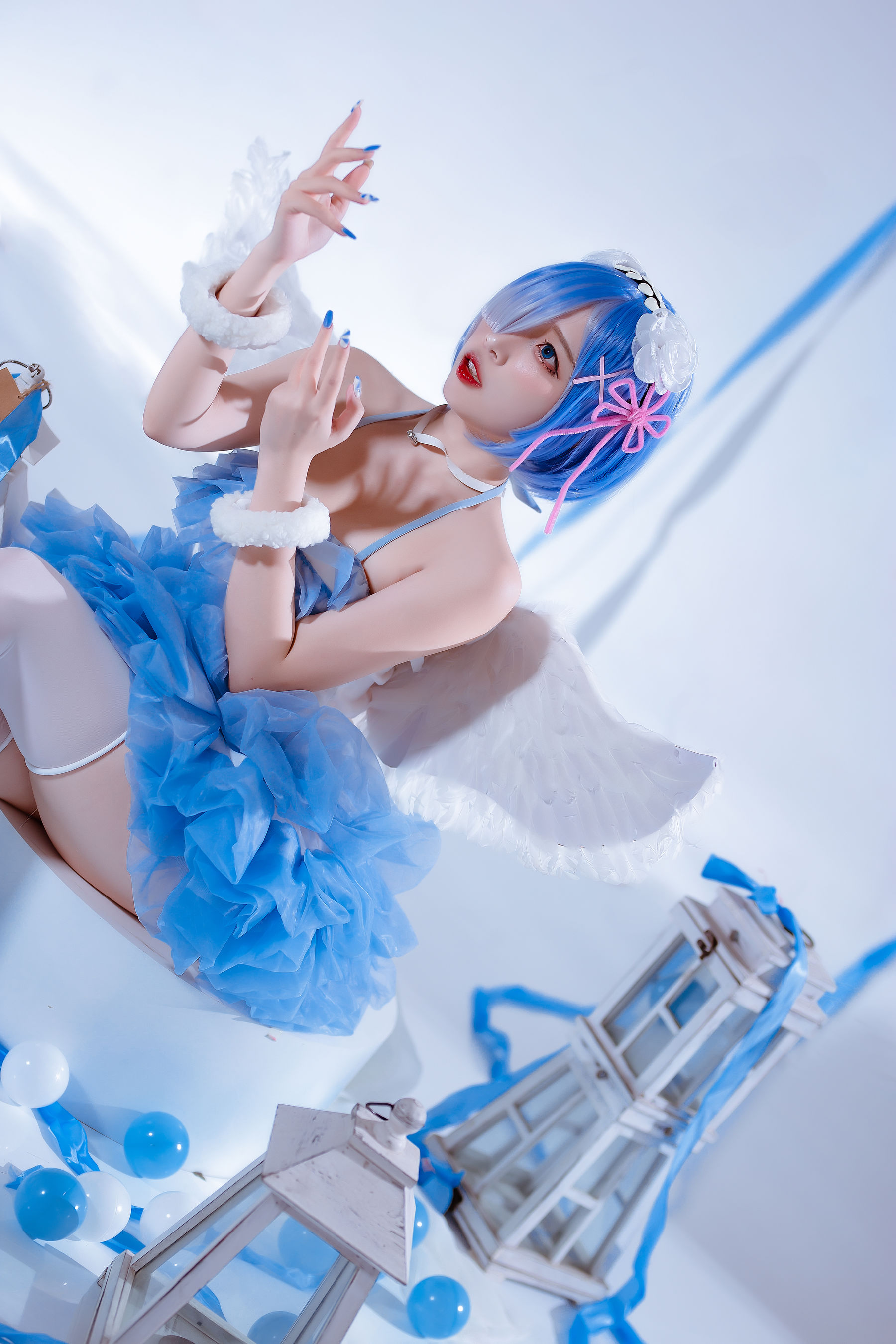 [福利COS] 人气Coser二佐Nisa - 蕾姆天使