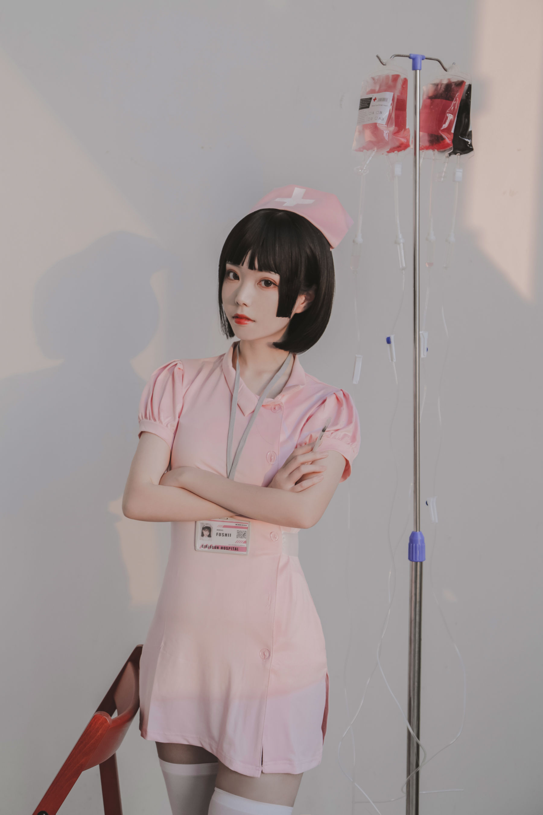 [福利COS] 可爱妹子Fushii_海堂 - 护士