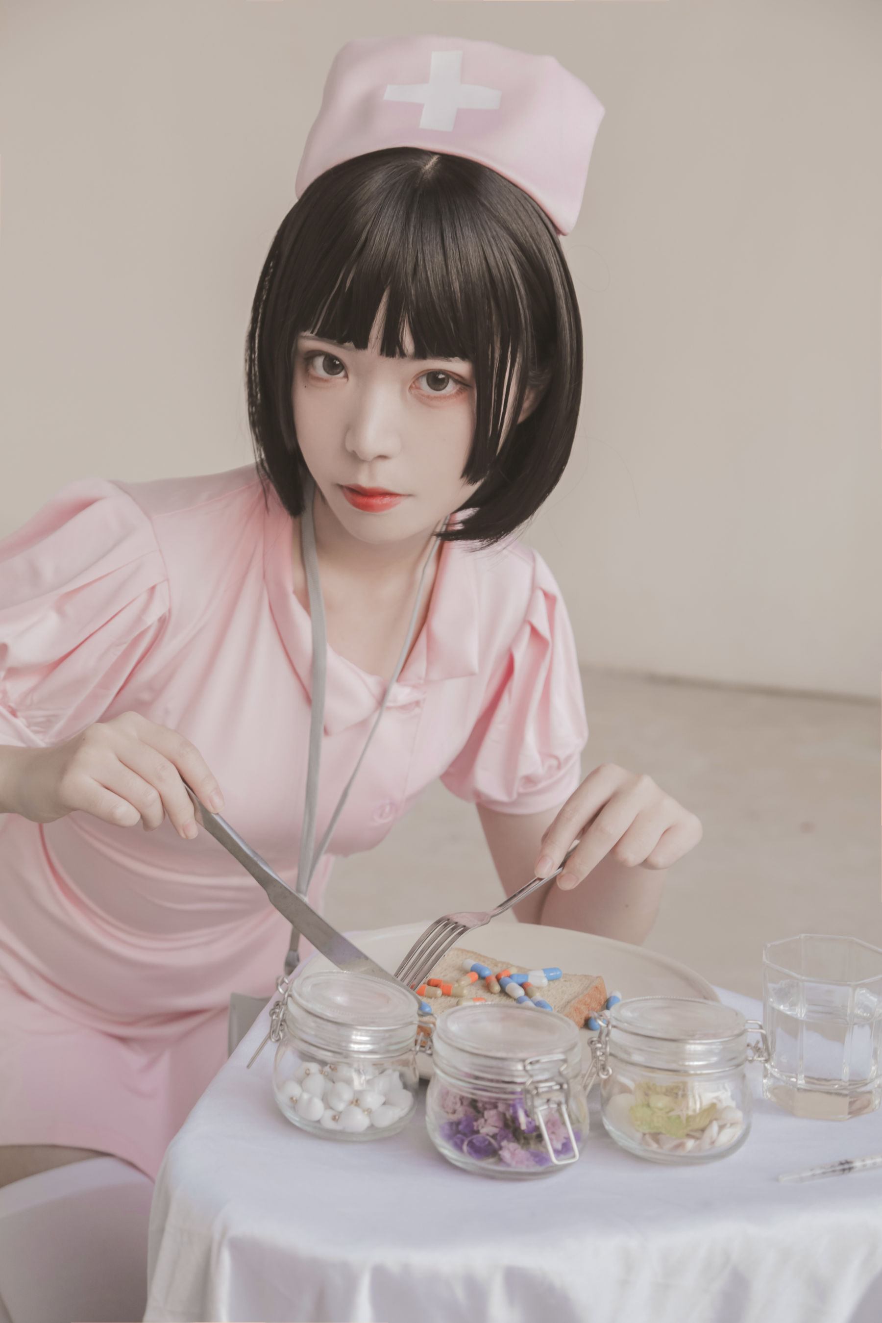 [福利COS] 可爱妹子Fushii_海堂 - 护士