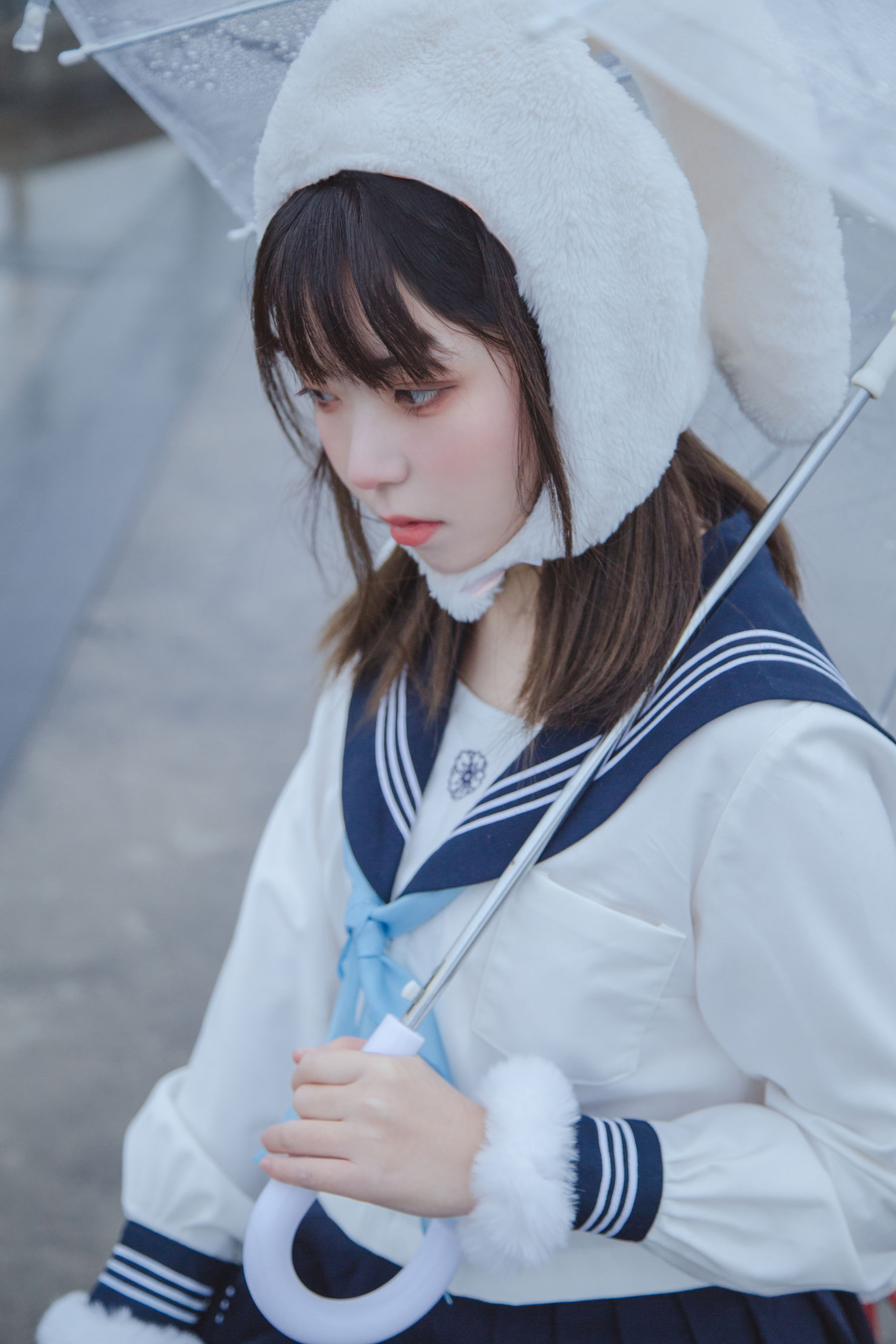 [福利COS] 可爱妹子Fushii_海堂 - 兔兔头