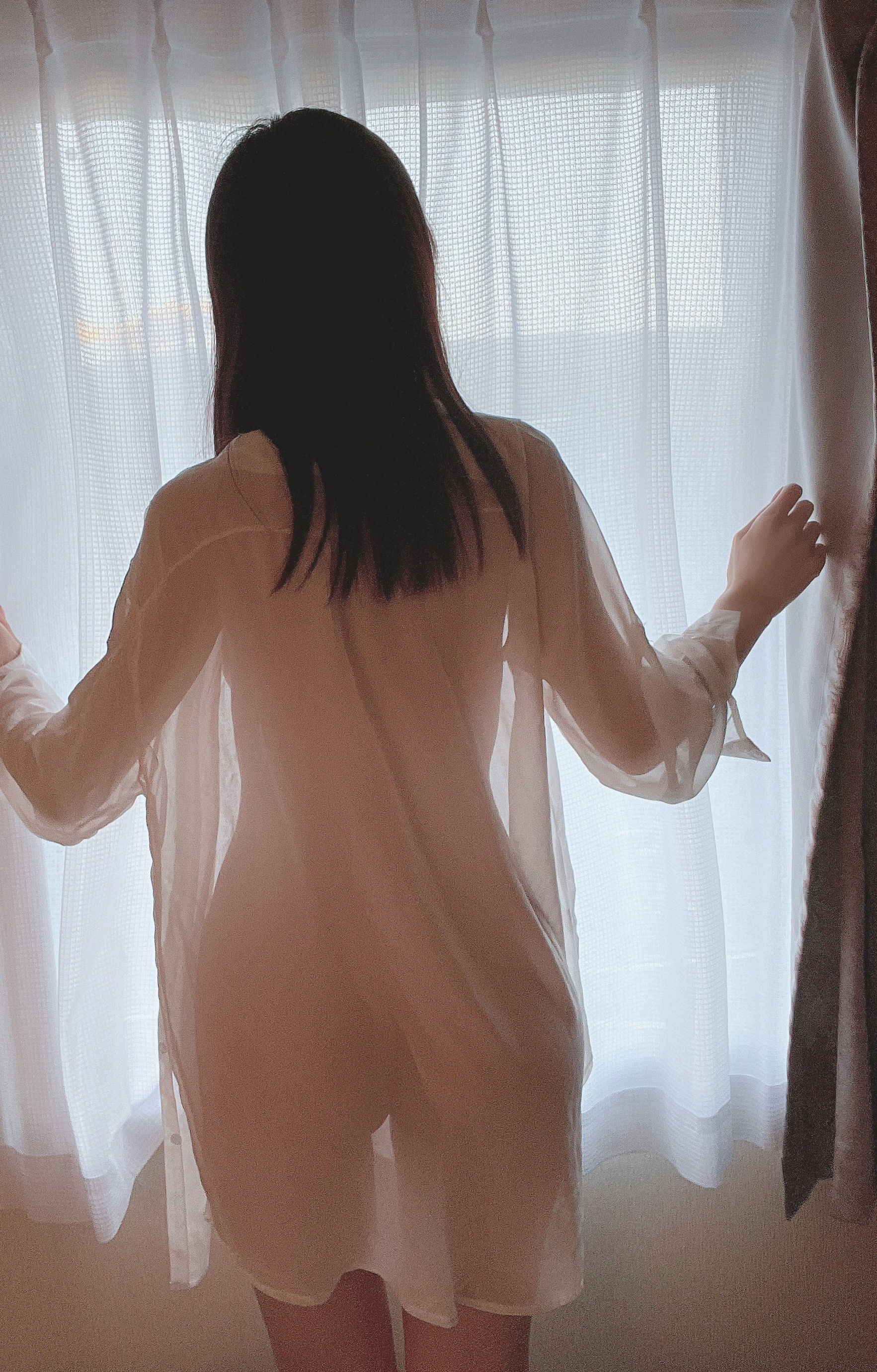  [福利COS] 日本甜美COSERけんけん[fantia] 20220128-透けシャツ×ランジェリー