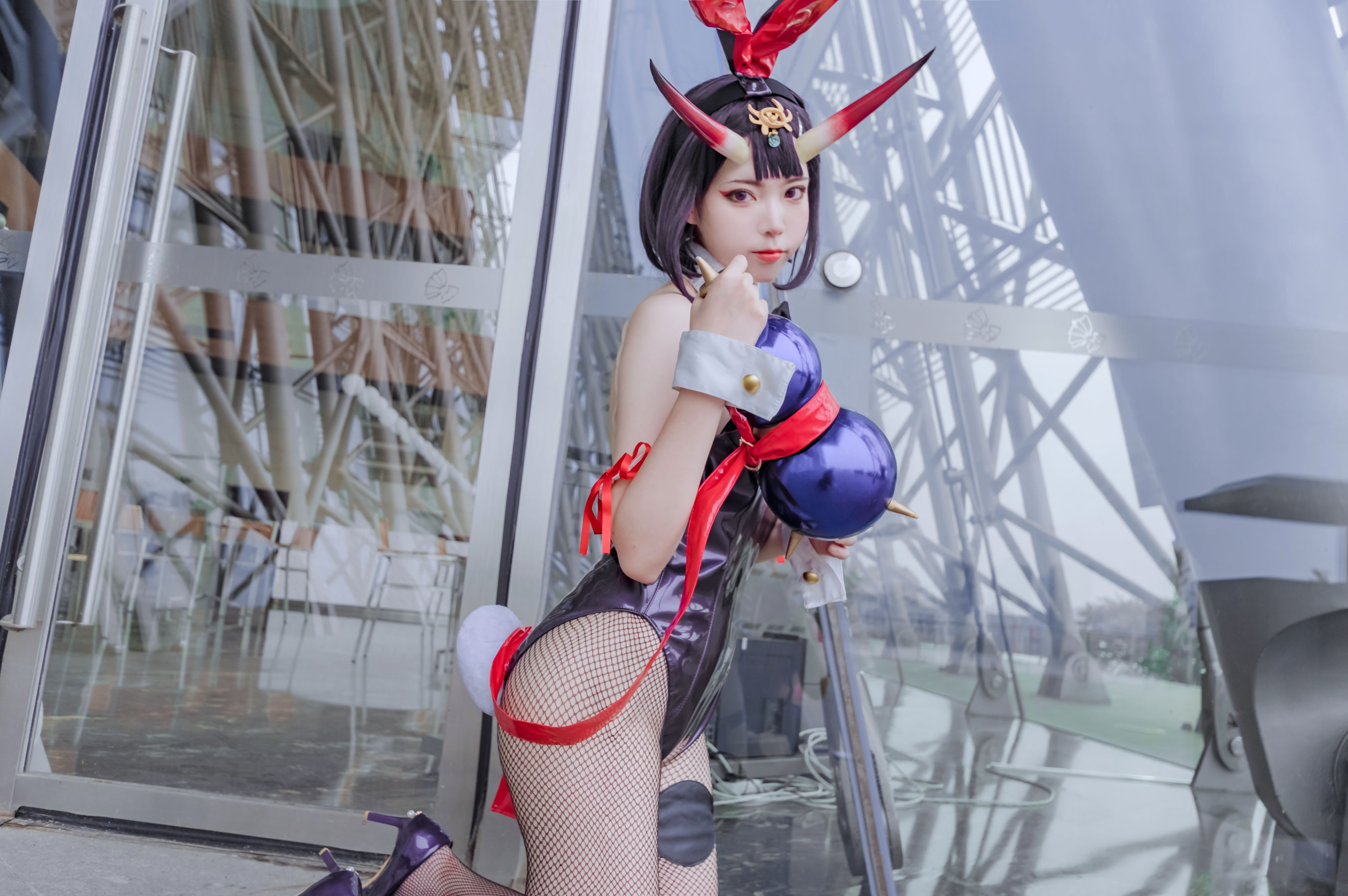 [福利COS] 可爱妹子Fushii_海堂 - 酒吞兔女郎