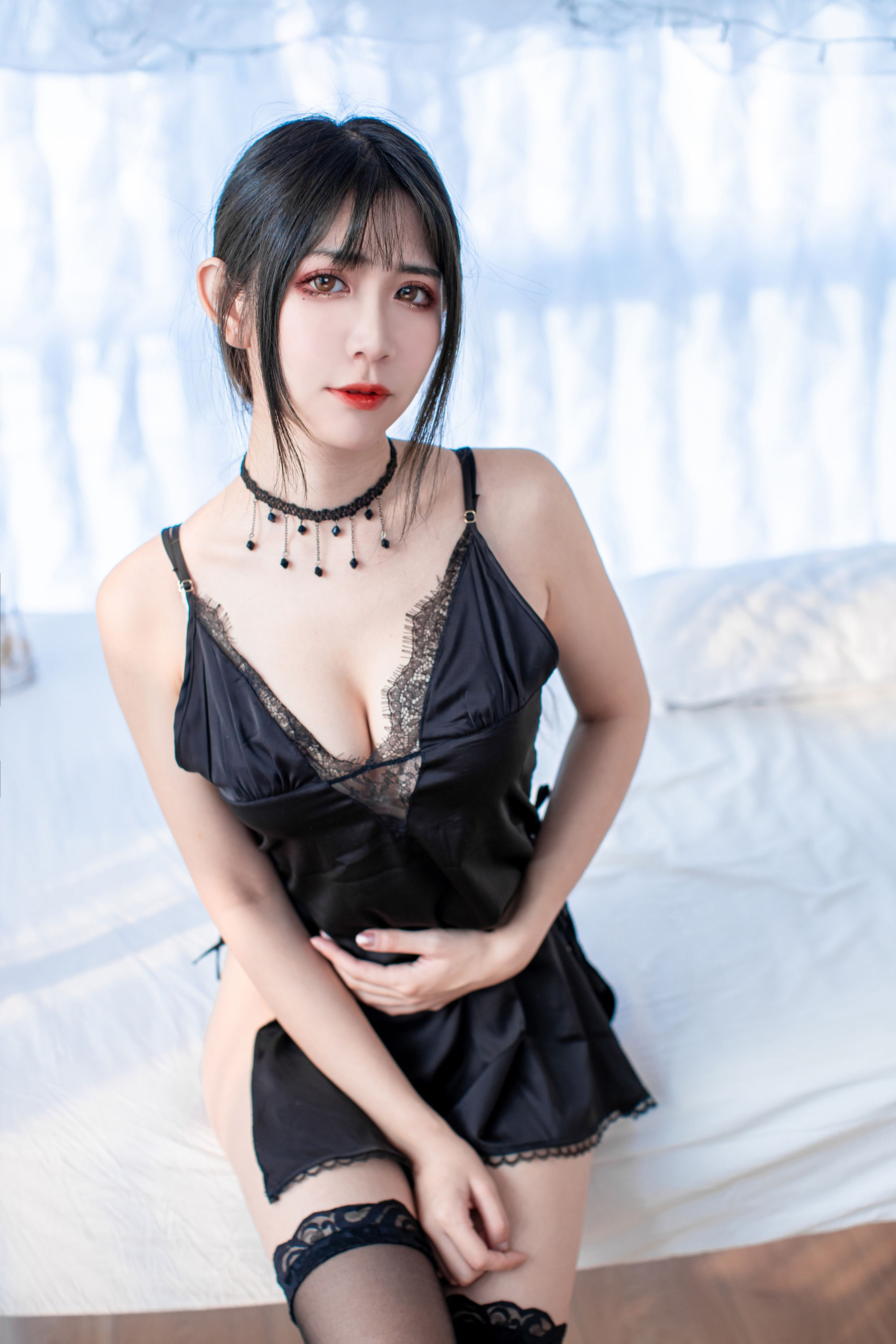 [福利COS] 动漫博主阮邑_Fairy - 大象 黑色