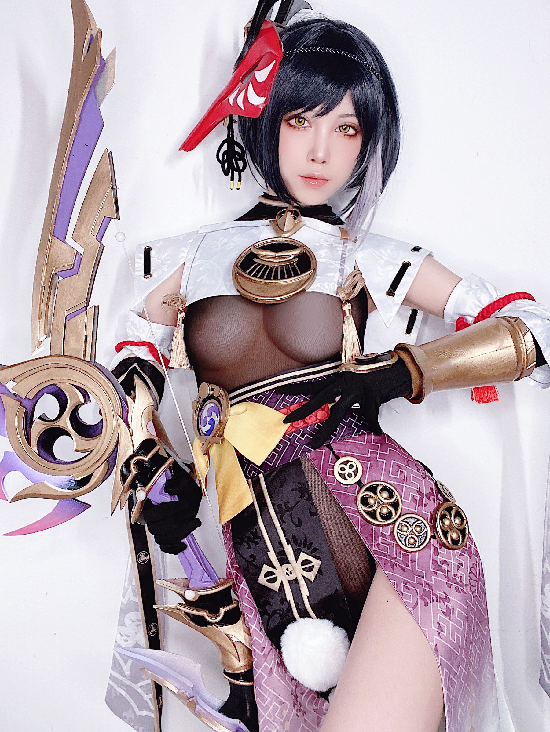 [福利COS] 动漫博主水淼aqua - 九条裟罗 自拍